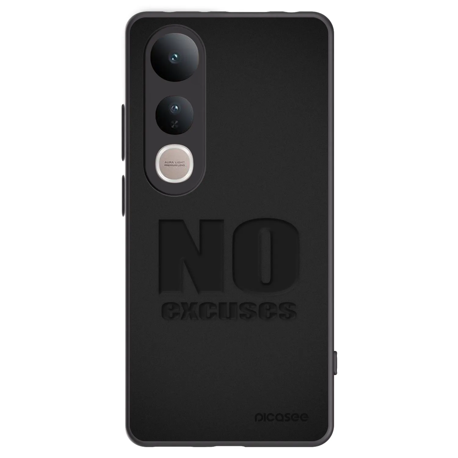 Picasee fekete szilikon tok az alábbi mobiltelefonokra Vivo V50 Lite 5G - No Excuses