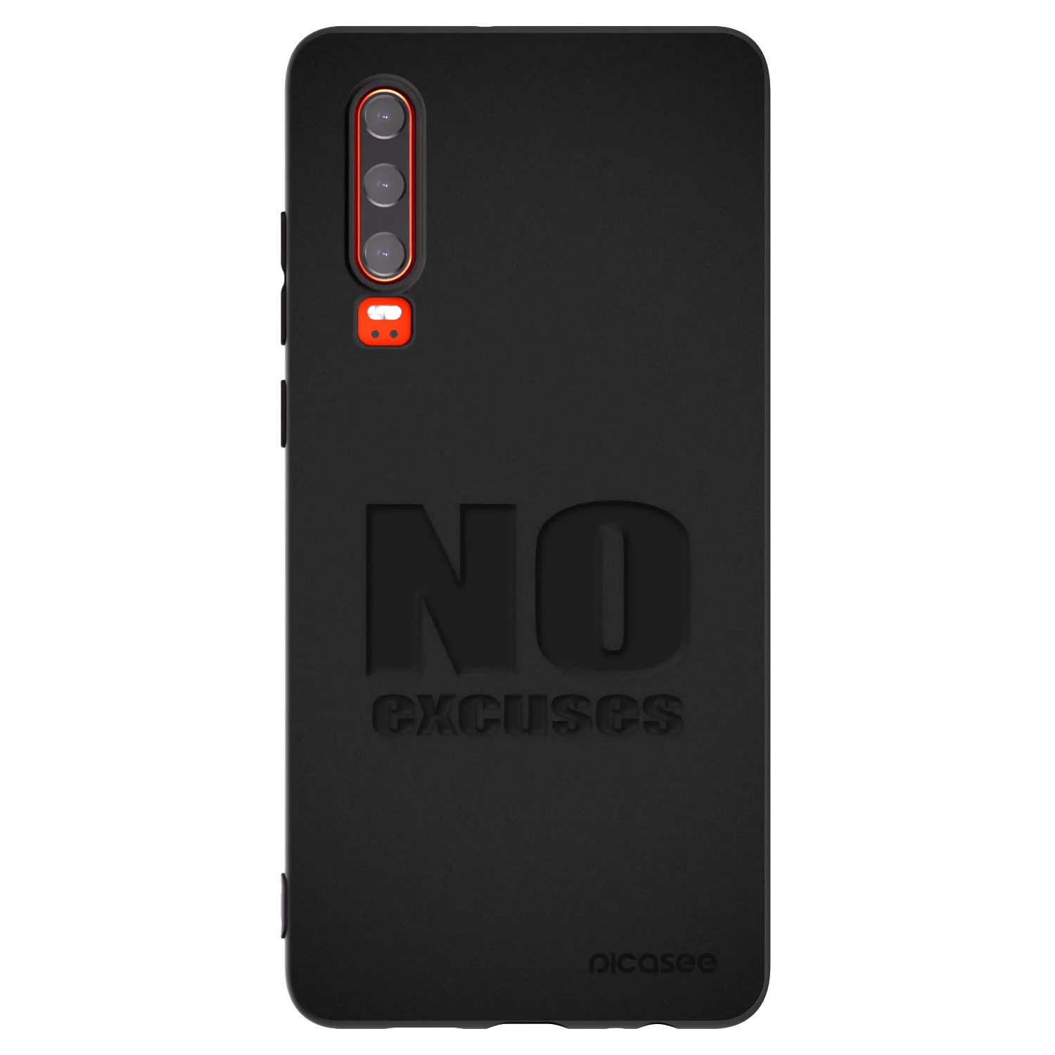 Picasee fekete szilikon tok az alábbi mobiltelefonokra Huawei P30 - No Excuses
