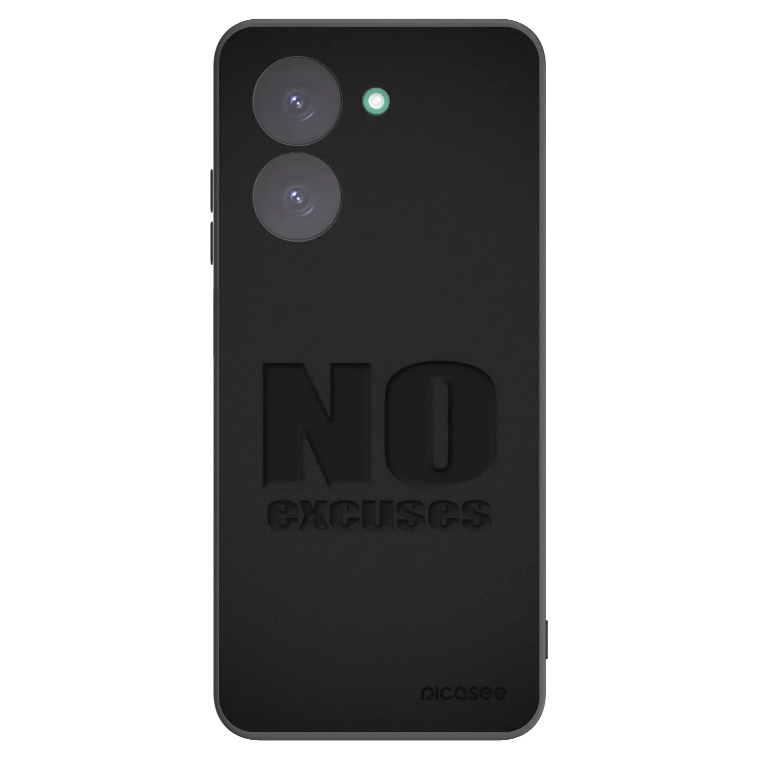 Picasee fekete szilikon tok az alábbi mobiltelefonokra Xiaomi Redmi A5 - No Excuses