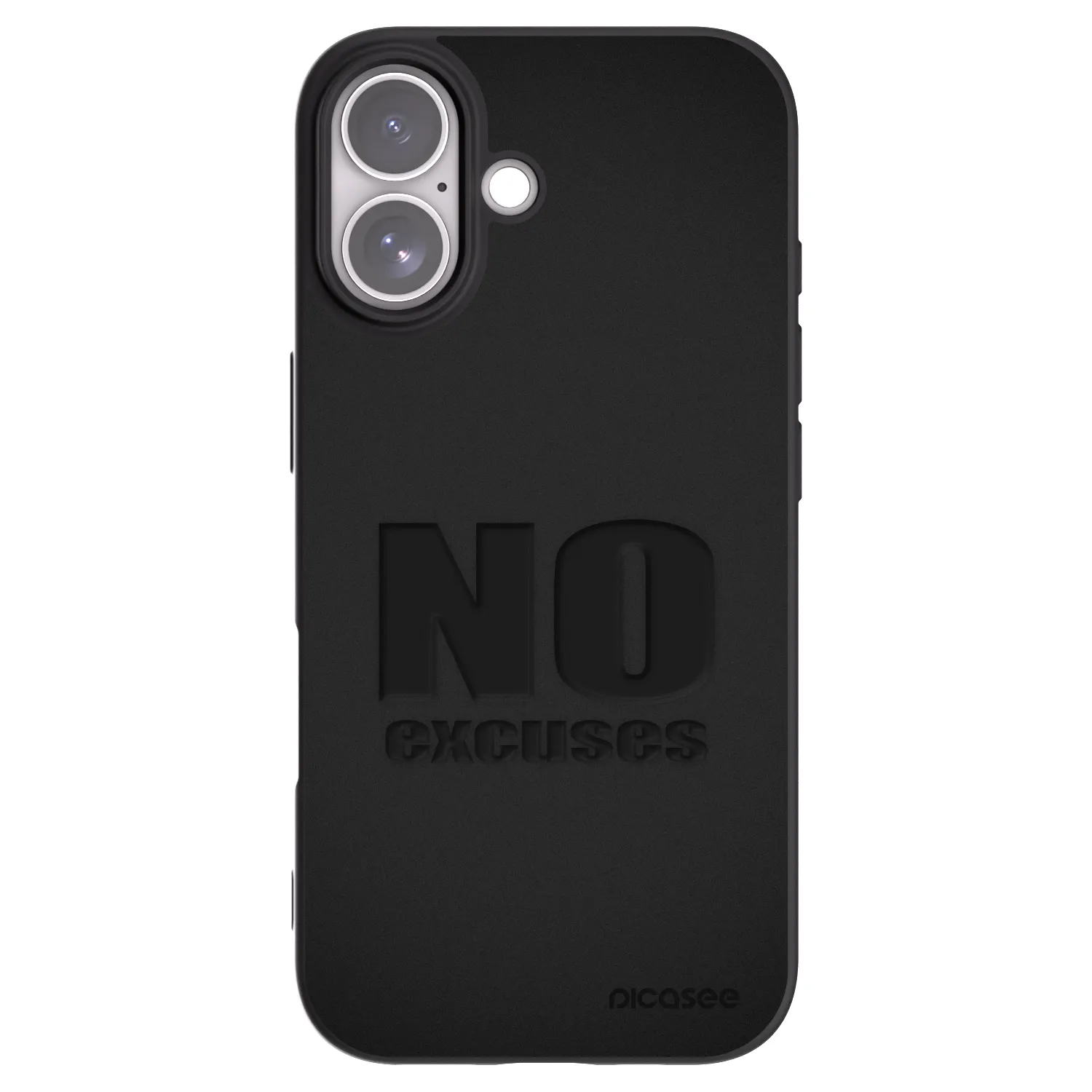 Picasee fekete szilikon tok az alábbi mobiltelefonokra Apple iPhone 17 - No Excuses