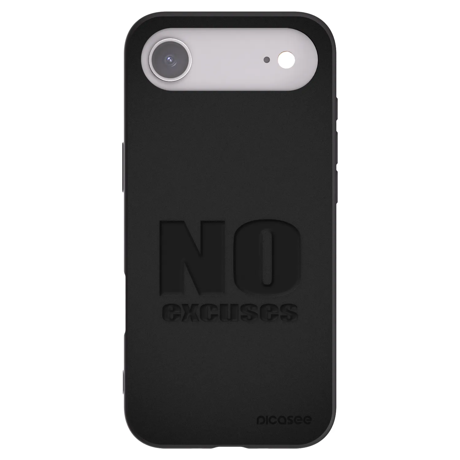 Picasee fekete szilikon tok az alábbi mobiltelefonokra Apple iPhone Air - No Excuses
