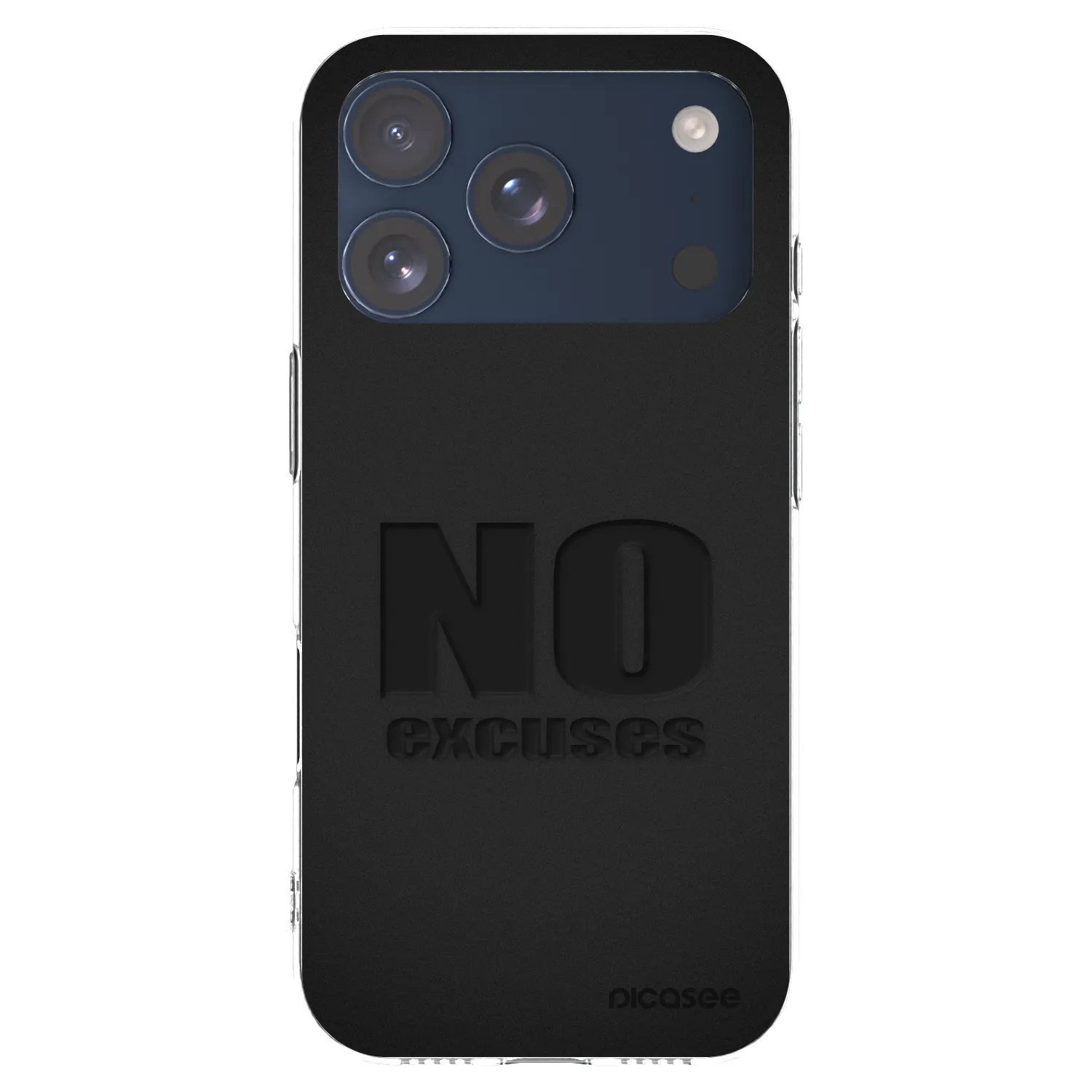 Picasee átlátszó szilikon tok az alábbi mobiltelefonokra Apple iPhone 17 Pro - No Excuses