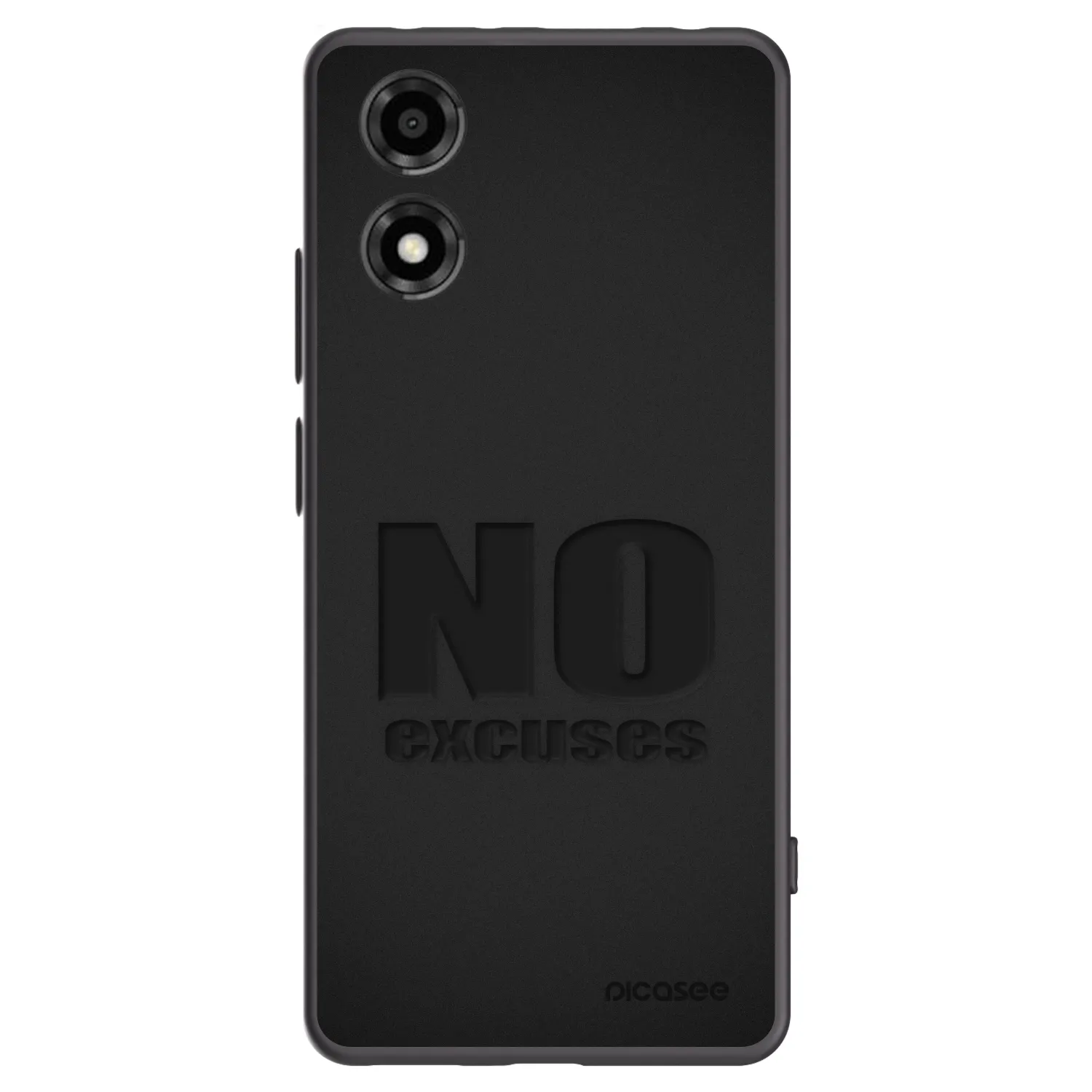 Picasee fekete szilikon tok az alábbi mobiltelefonokra Motorola Moto E14 - No Excuses