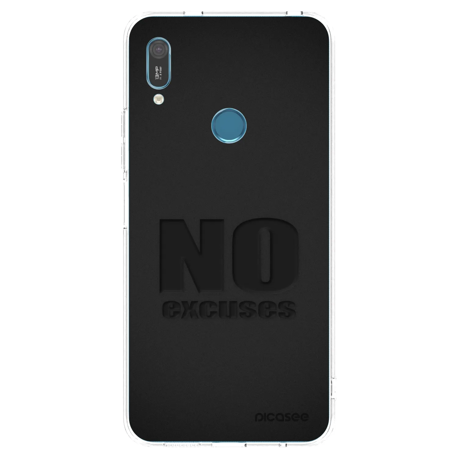 Picasee átlátszó szilikon tok az alábbi mobiltelefonokra Huawei Y6 2019 - No Excuses