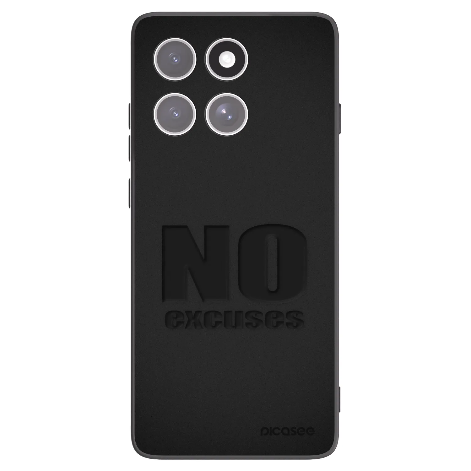 Picasee fekete szilikon tok az alábbi mobiltelefonokra Motorola Edge 60 Pro - No Excuses