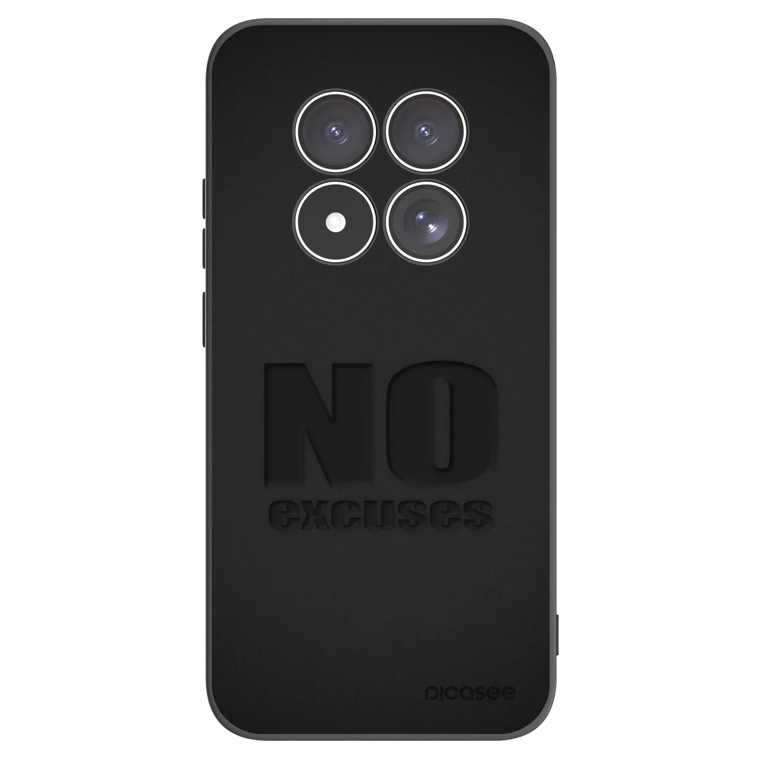 Picasee fekete szilikon tok az alábbi mobiltelefonokra Xiaomi Redmi Note 15 Pro 4G - No Excuses