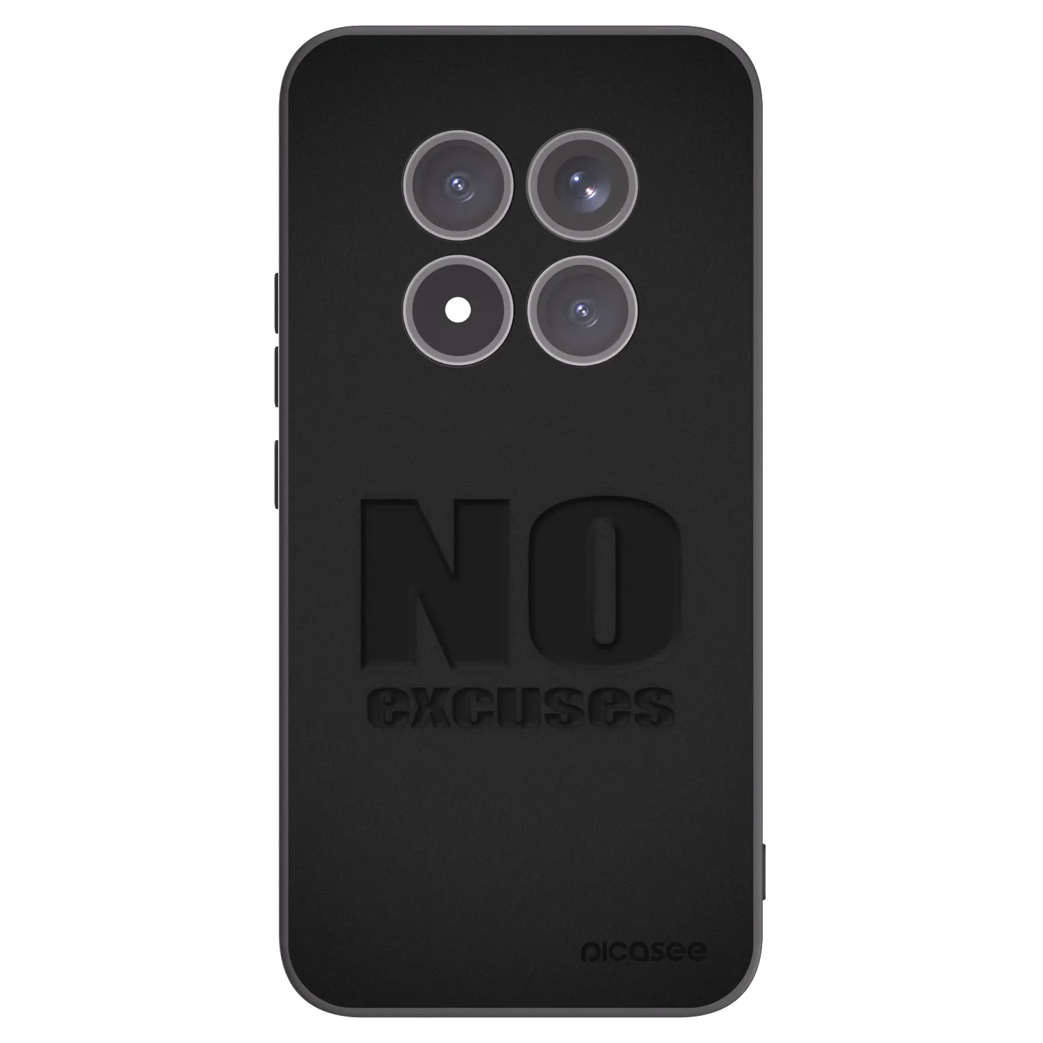 Picasee fekete szilikon tok az alábbi mobiltelefonokra Xiaomi Redmi Note 15 Pro+ - No Excuses