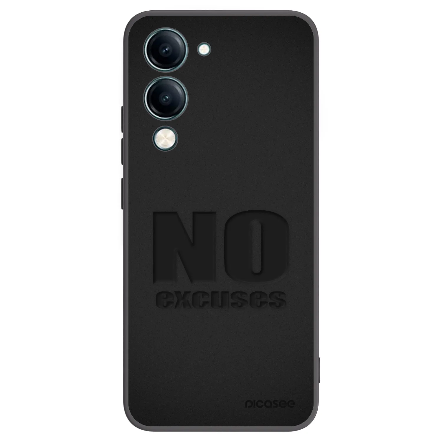 Picasee fekete szilikon tok az alábbi mobiltelefonokra Vivo Y29s 5G - No Excuses