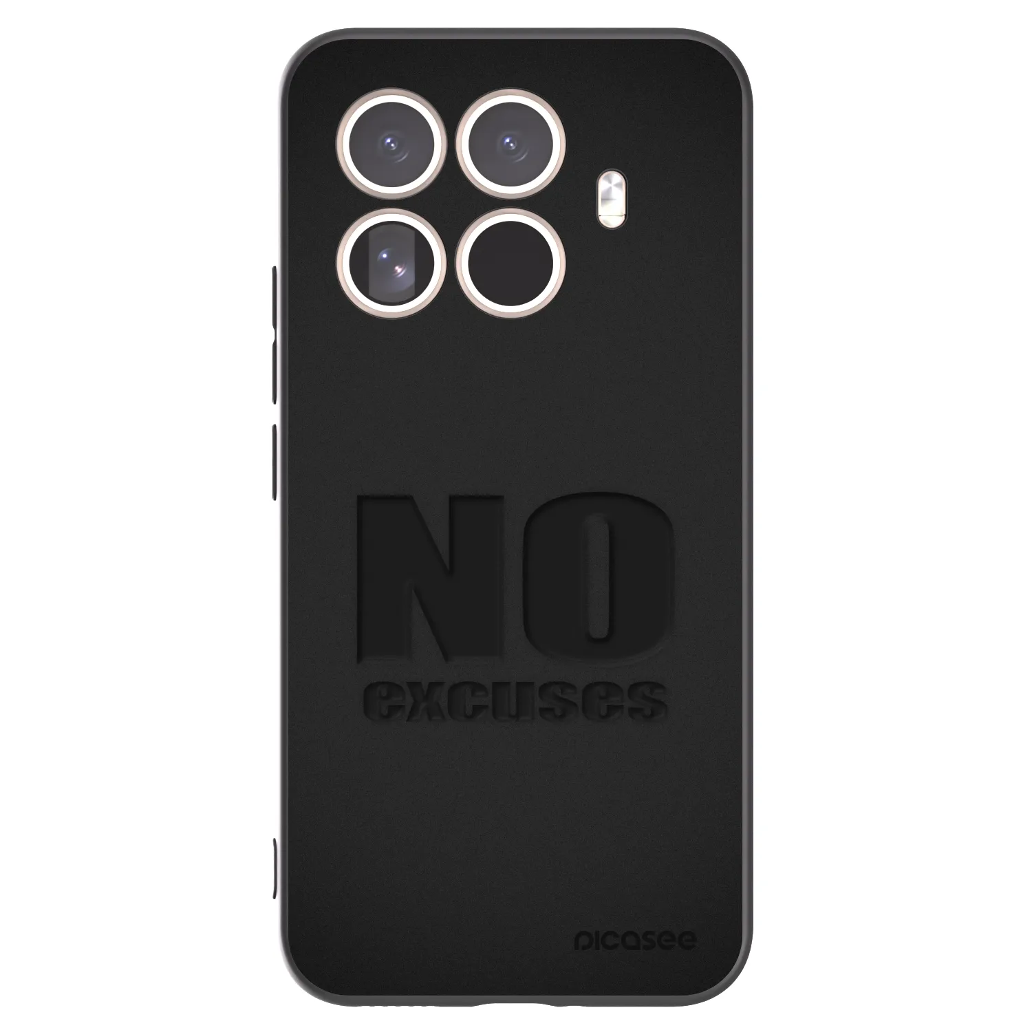 Picasee fekete szilikon tok az alábbi mobiltelefonokra Xiaomi 15T Pro - No Excuses