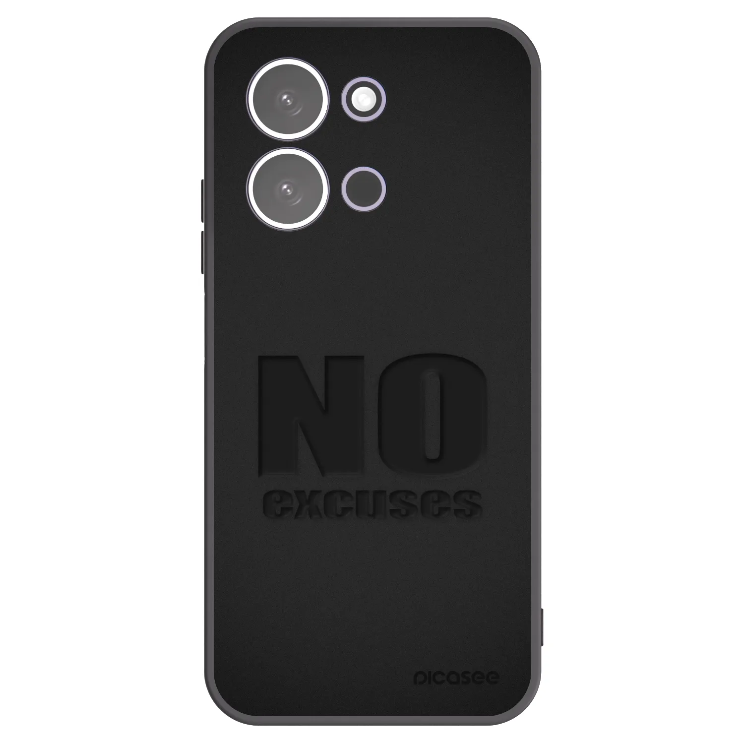 Picasee fekete szilikon tok az alábbi mobiltelefonokra Xiaomi Redmi 15C 5G - No Excuses
