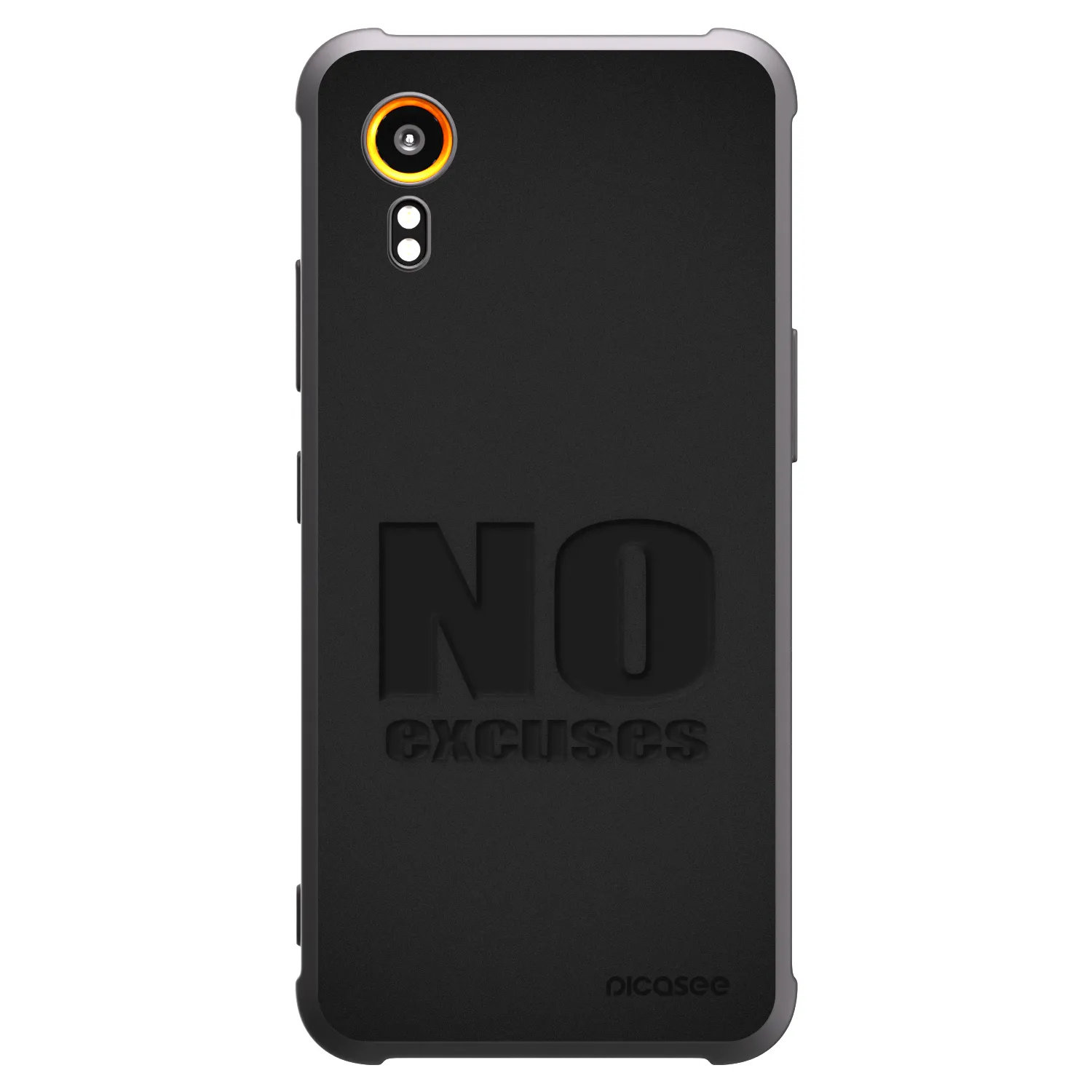 Picasee fekete szilikon tok az alábbi mobiltelefonokra Samsung Galaxy Xcover 7 - No Excuses