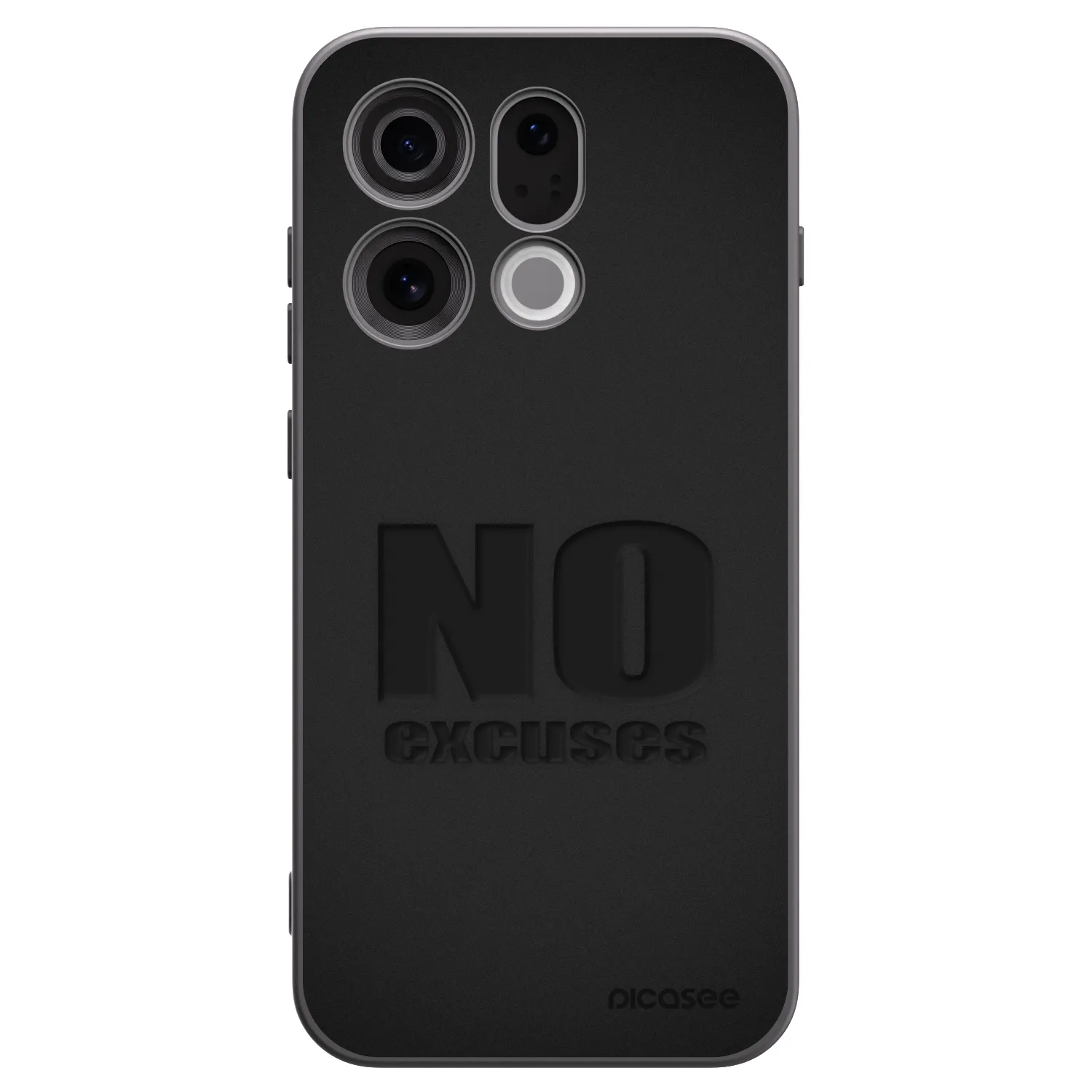 Picasee fekete szilikon tok az alábbi mobiltelefonokra OPPO Find X9 - No Excuses