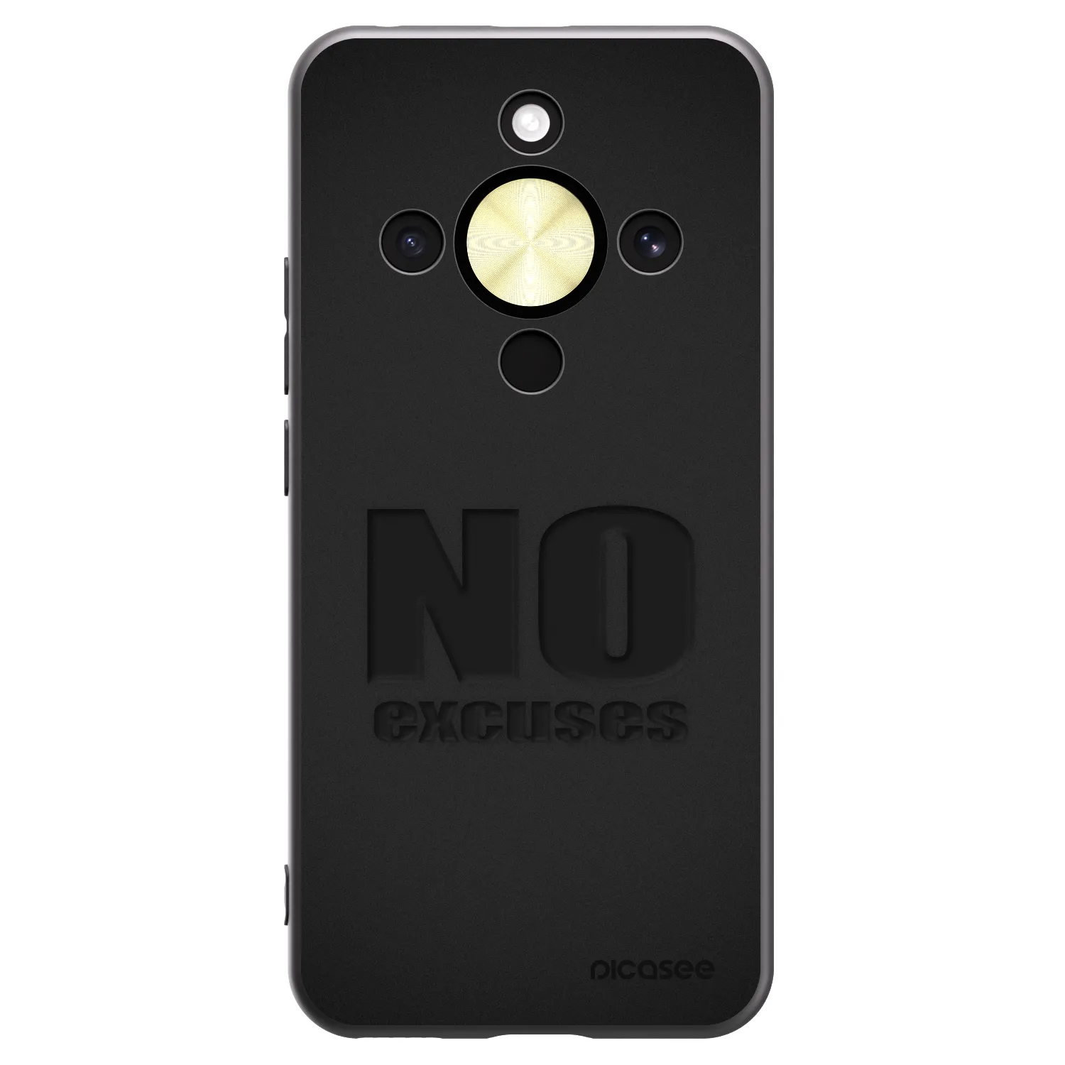 Picasee fekete szilikon tok az alábbi mobiltelefonokra Honor Magic8 Lite 5G - No Excuses