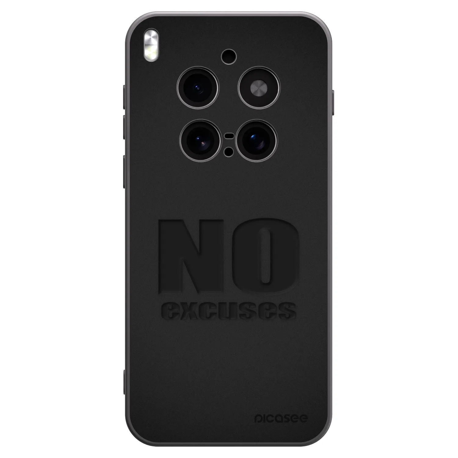 Picasee fekete szilikon tok az alábbi mobiltelefonokra Vivo X300 Pro - No Excuses