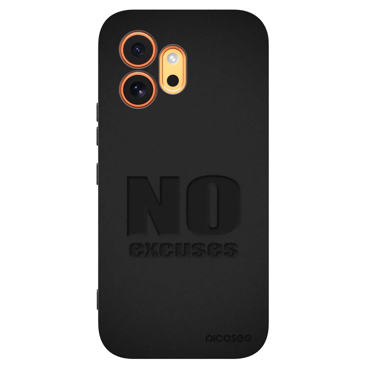 Picasee fekete szilikon tok az alábbi mobiltelefonokra Honor 600 - No Excuses