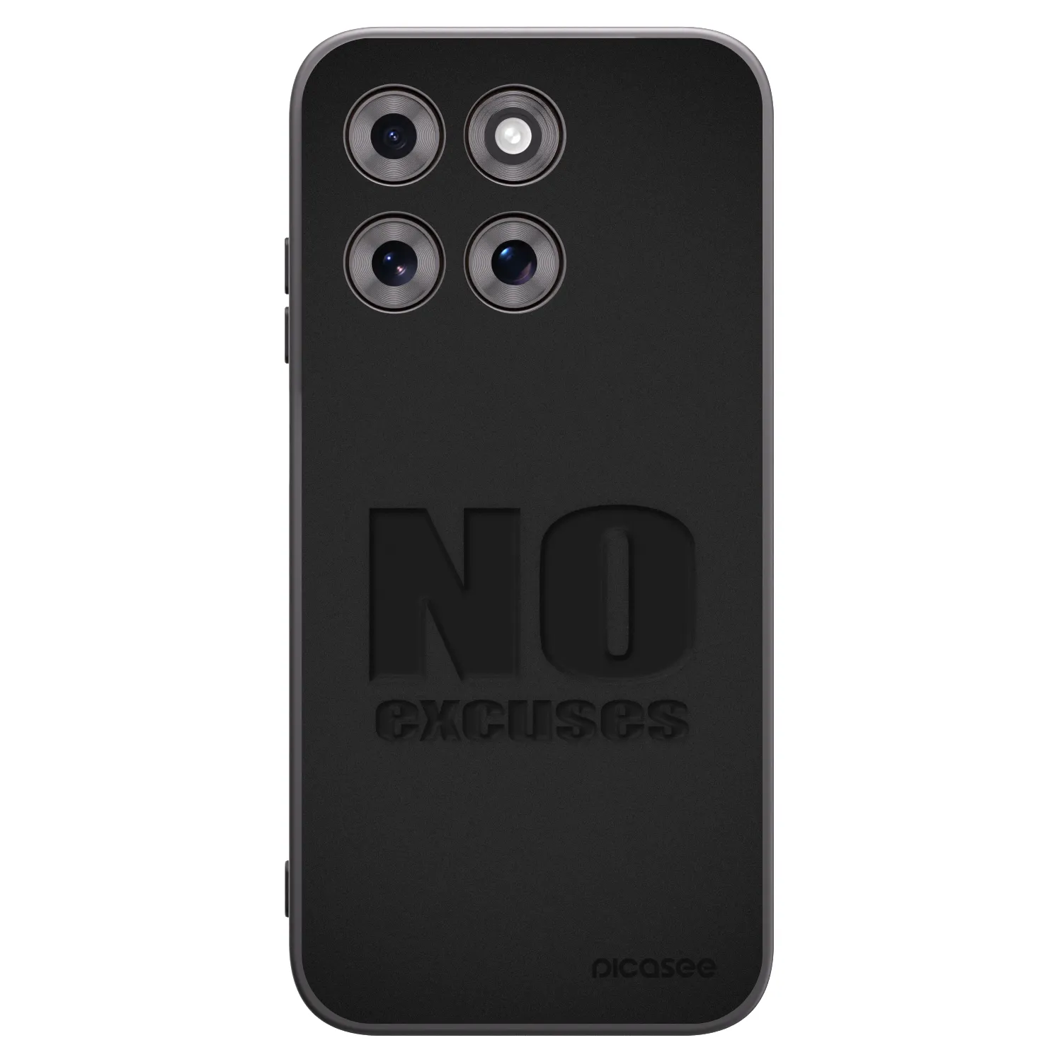 Picasee fekete szilikon tok az alábbi mobiltelefonokra Motorola Moto G77 - No Excuses