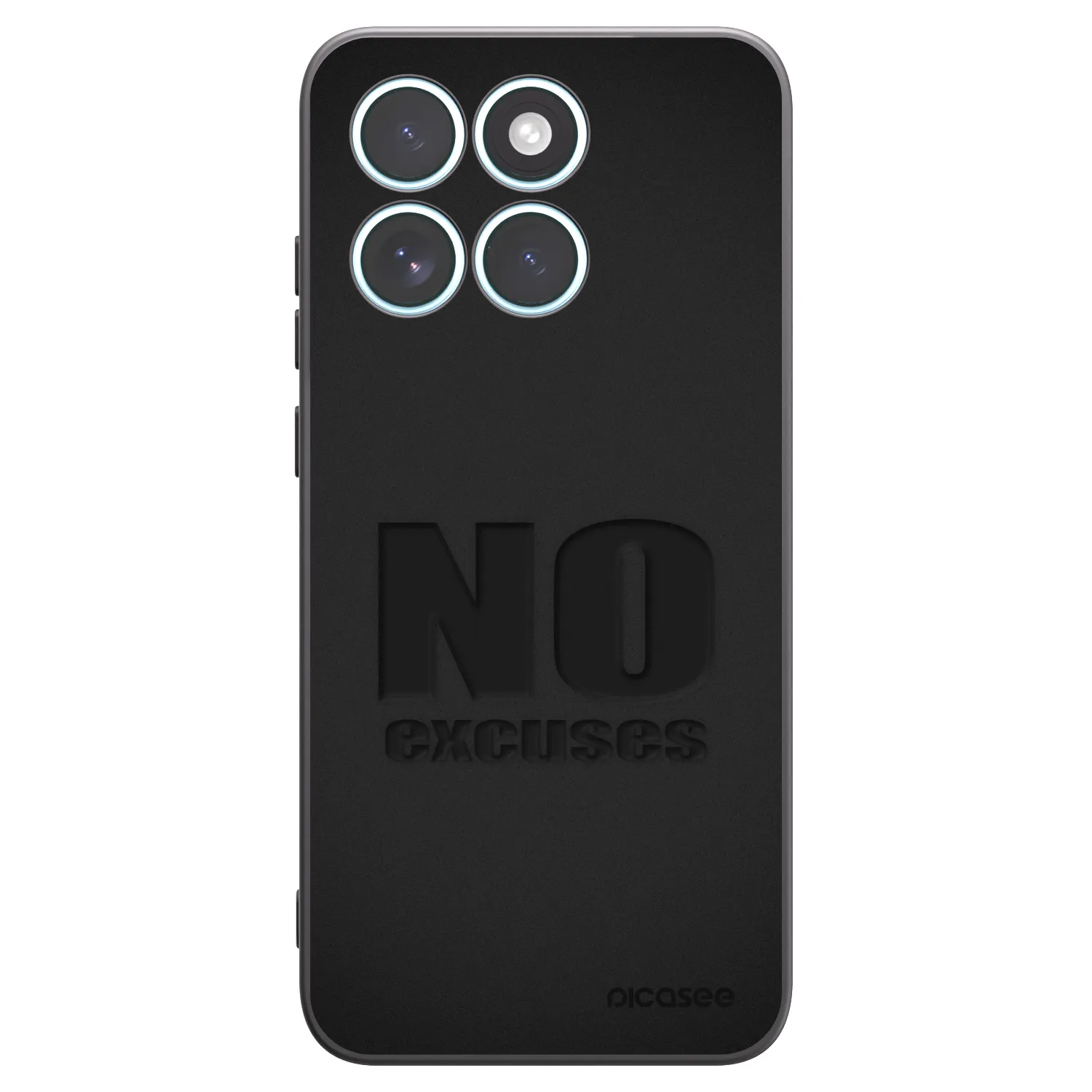 Picasee fekete szilikon tok az alábbi mobiltelefonokra Motorola Edge 70 Fusion - No Excuses