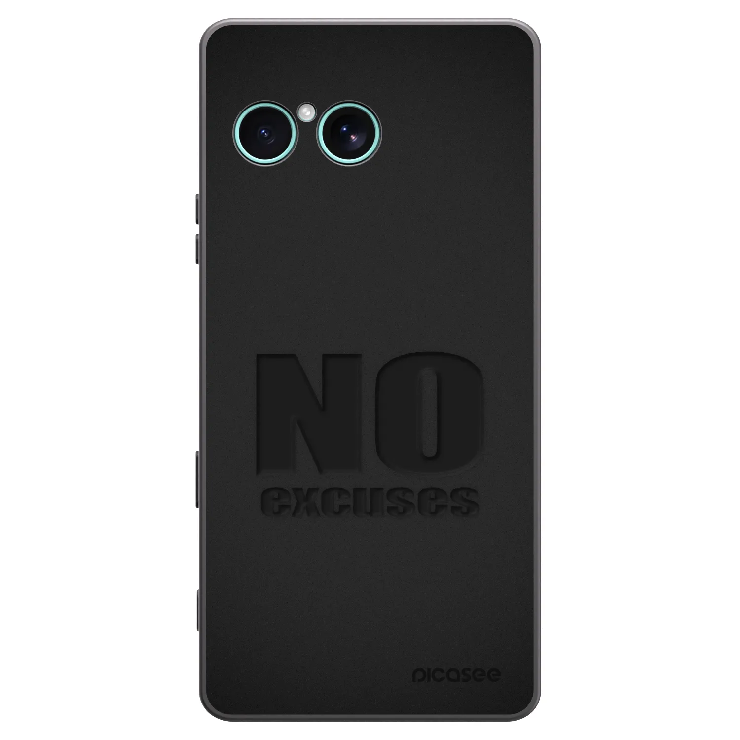 Picasee fekete szilikon tok az alábbi mobiltelefonokra Sony Xperia 10 VII - No Excuses