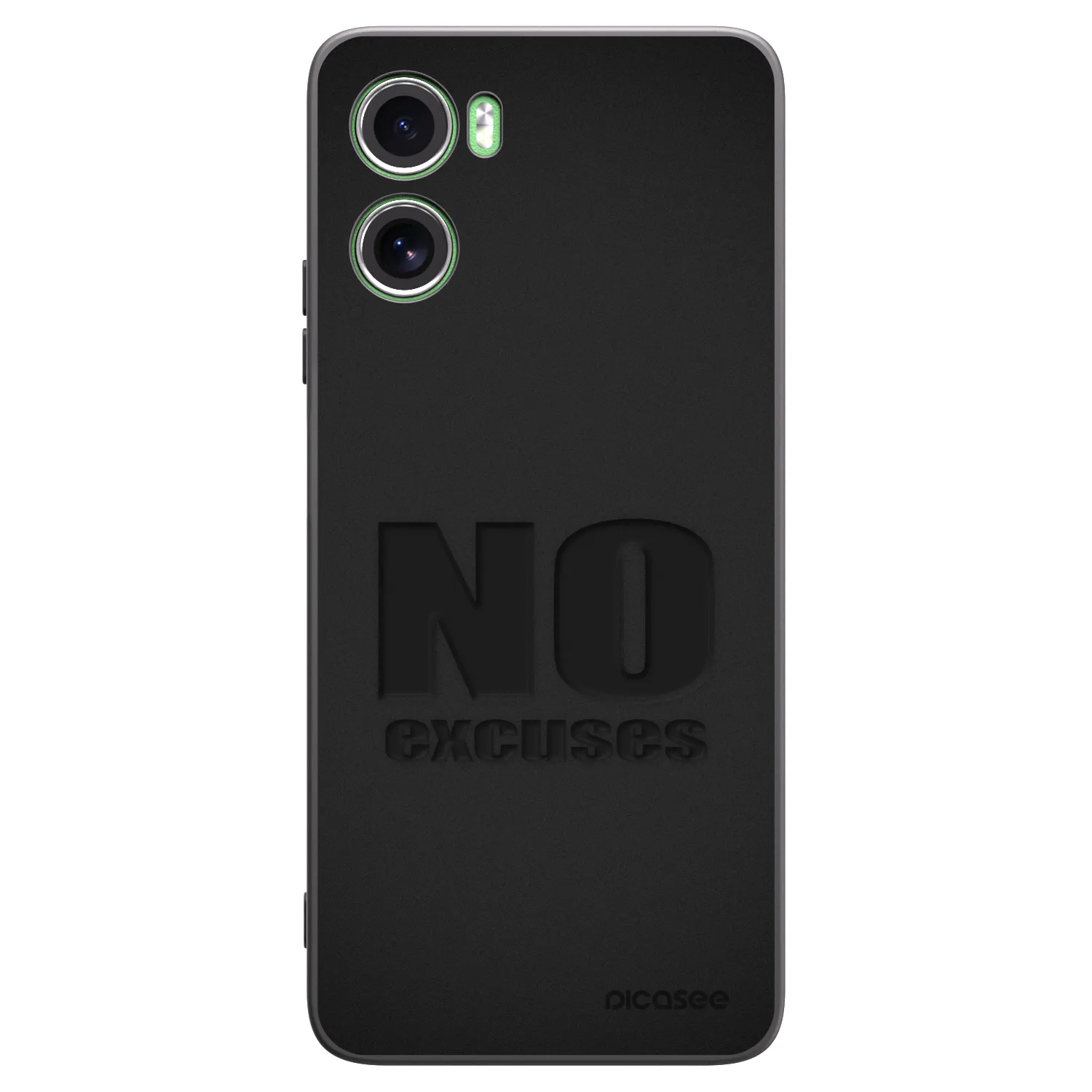 Picasee fekete szilikon tok az alábbi mobiltelefonokra Motorola Moto G06 - No Excuses