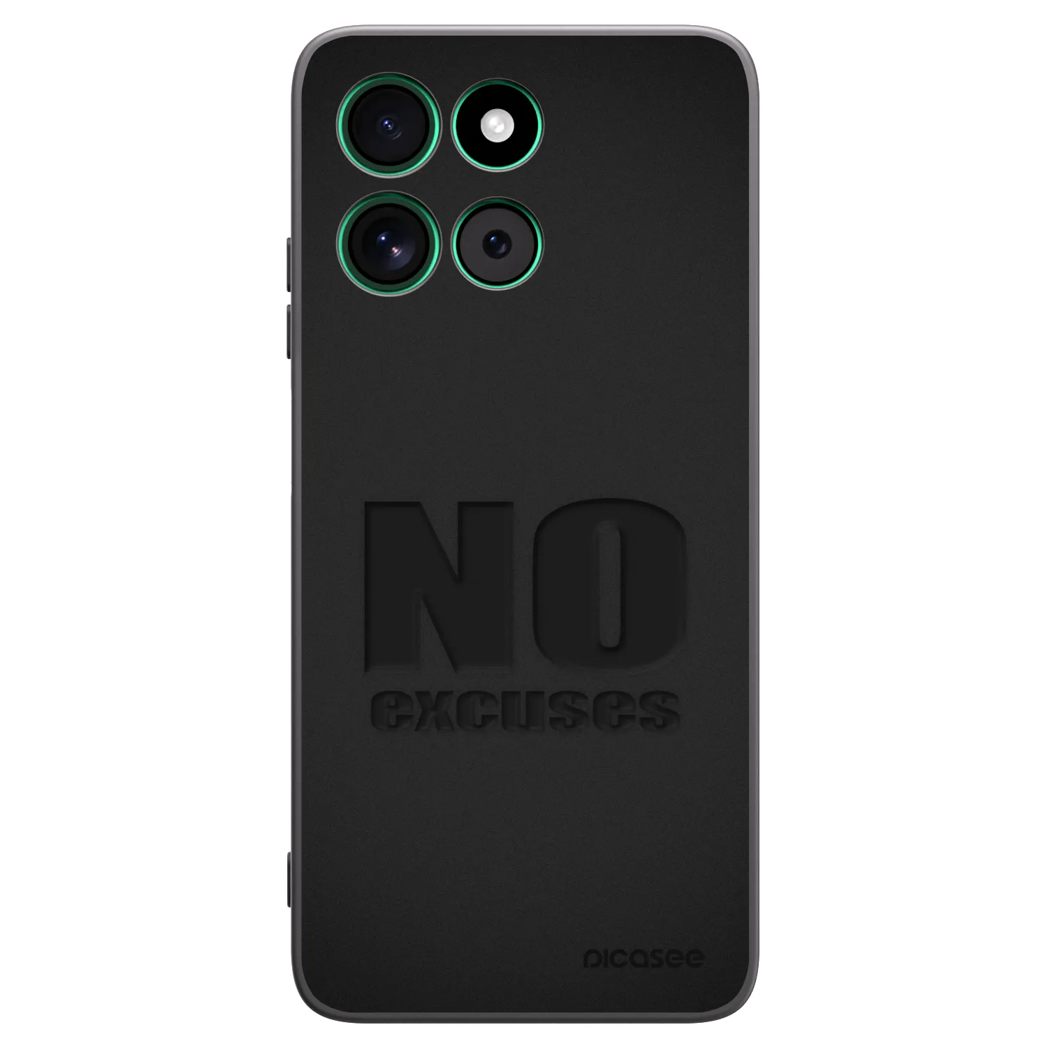 Picasee fekete szilikon tok az alábbi mobiltelefonokra Motorola Moto G57 Power - No Excuses