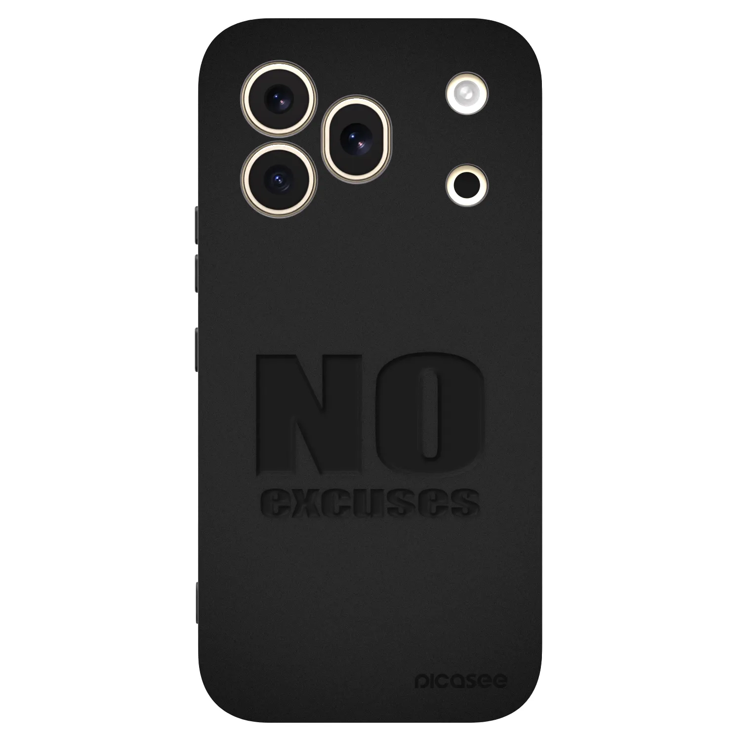 Picasee fekete szilikon tok az alábbi mobiltelefonokra Honor 600 Pro - No Excuses