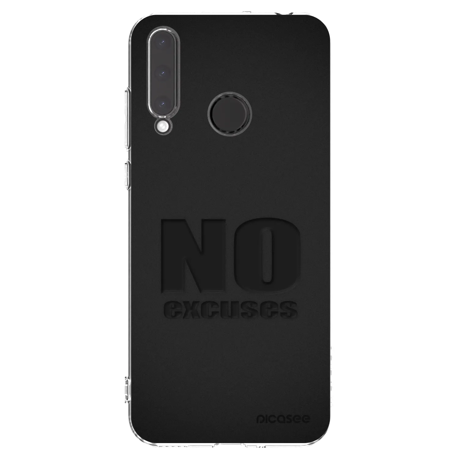 Picasee átlátszó szilikon tok az alábbi mobiltelefonokra Honor 20 Lite - No Excuses