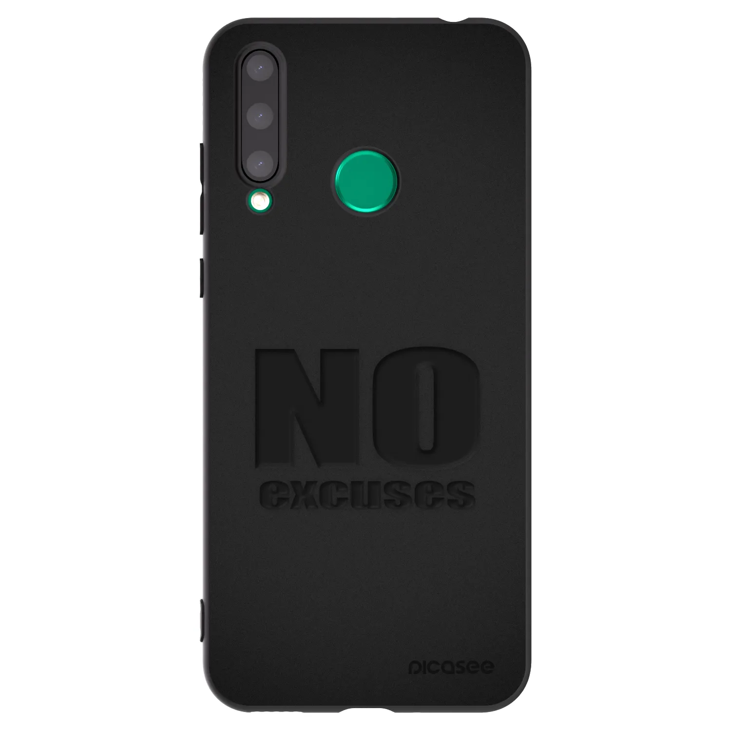 Picasee fekete szilikon tok az alábbi mobiltelefonokra Honor 20 Lite - No Excuses