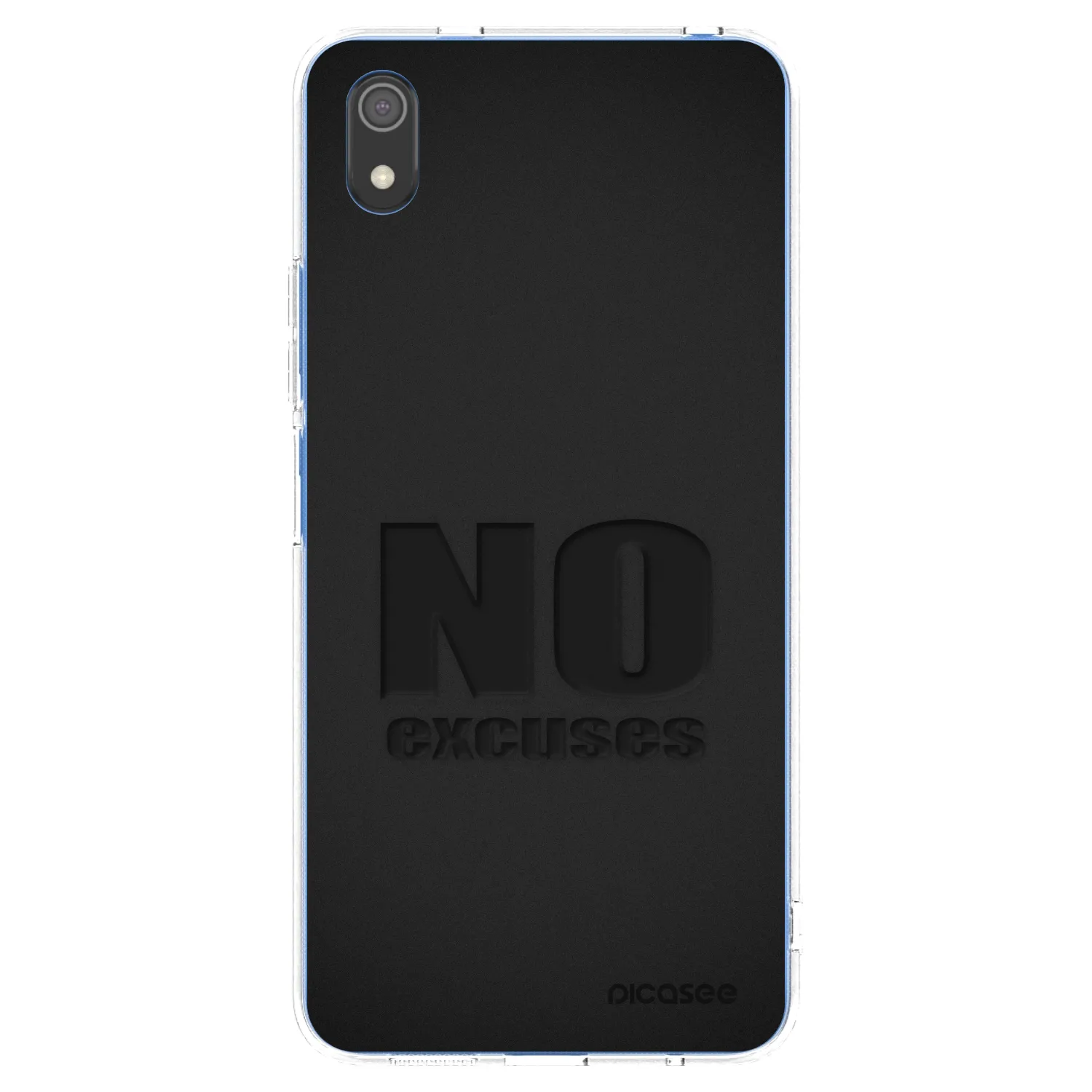 Picasee átlátszó szilikon tok az alábbi mobiltelefonokra Xiaomi Redmi 7A - No Excuses