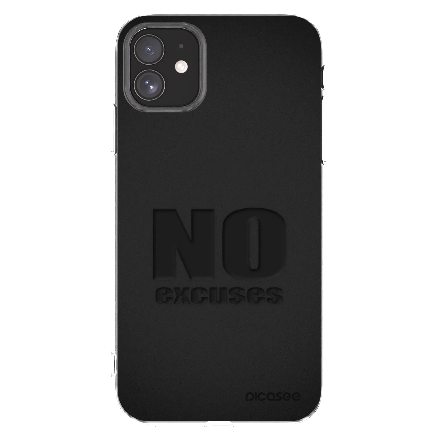 Picasee átlátszó szilikon tok az alábbi mobiltelefonokra Apple iPhone 11 - No Excuses