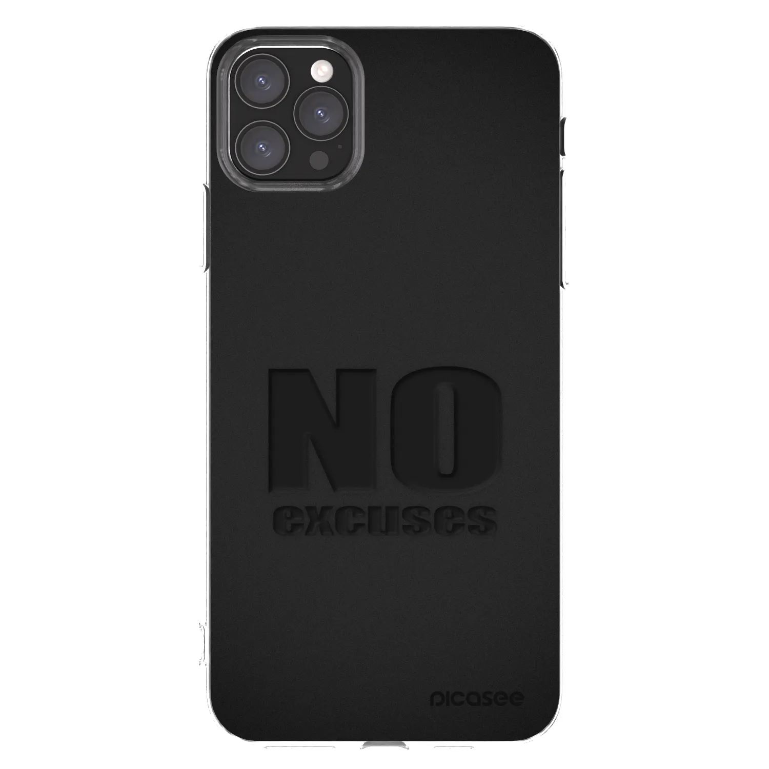 Picasee átlátszó szilikon tok az alábbi mobiltelefonokra Apple iPhone 11 Pro Max - No Excuses