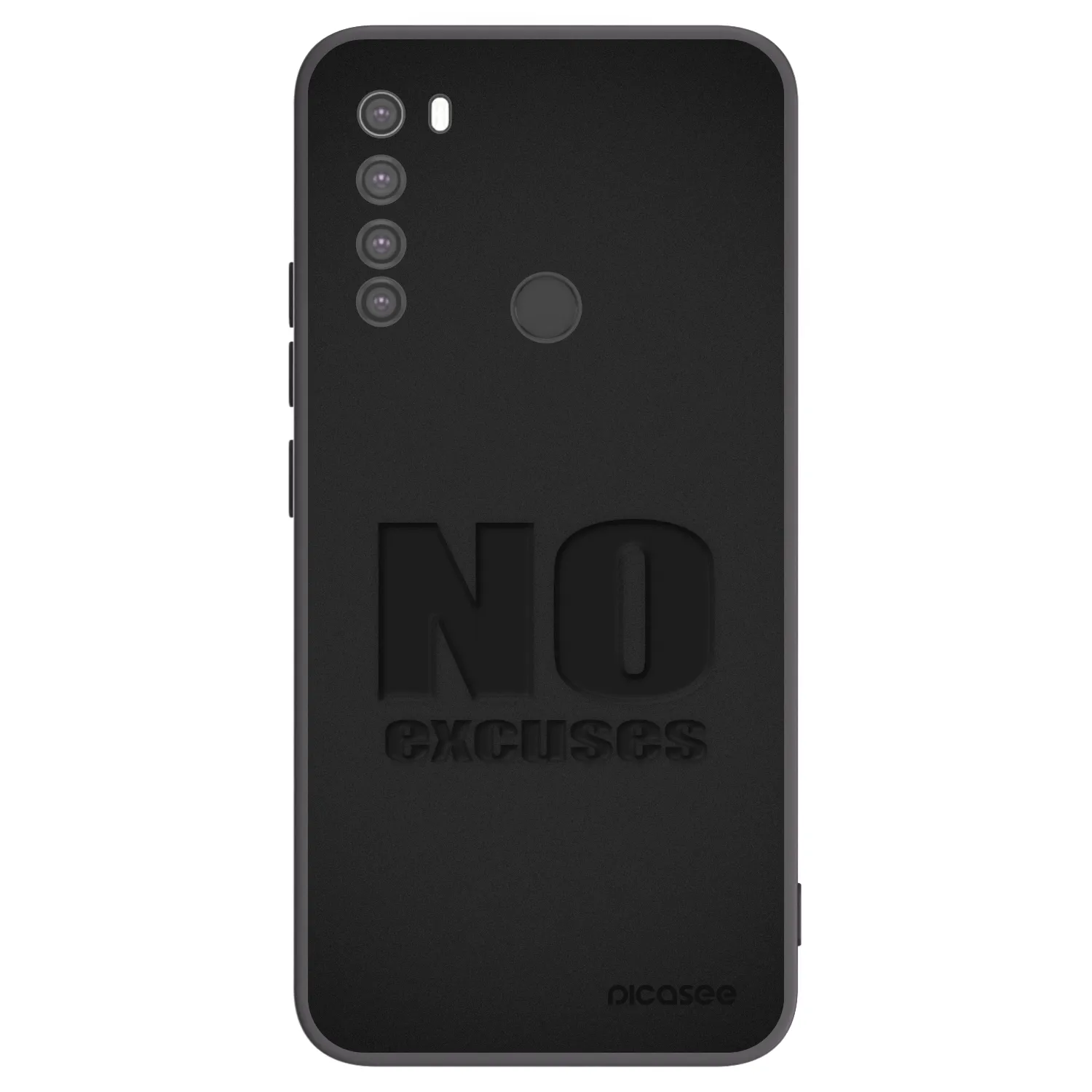 Picasee fekete szilikon tok az alábbi mobiltelefonokra Xiaomi Redmi Note 8 - No Excuses
