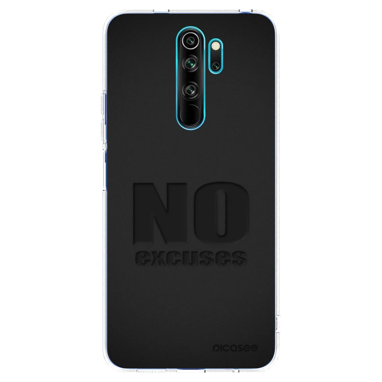 Picasee átlátszó szilikon tok az alábbi mobiltelefonokra Xiaomi Redmi Note 8 Pro - No Excuses