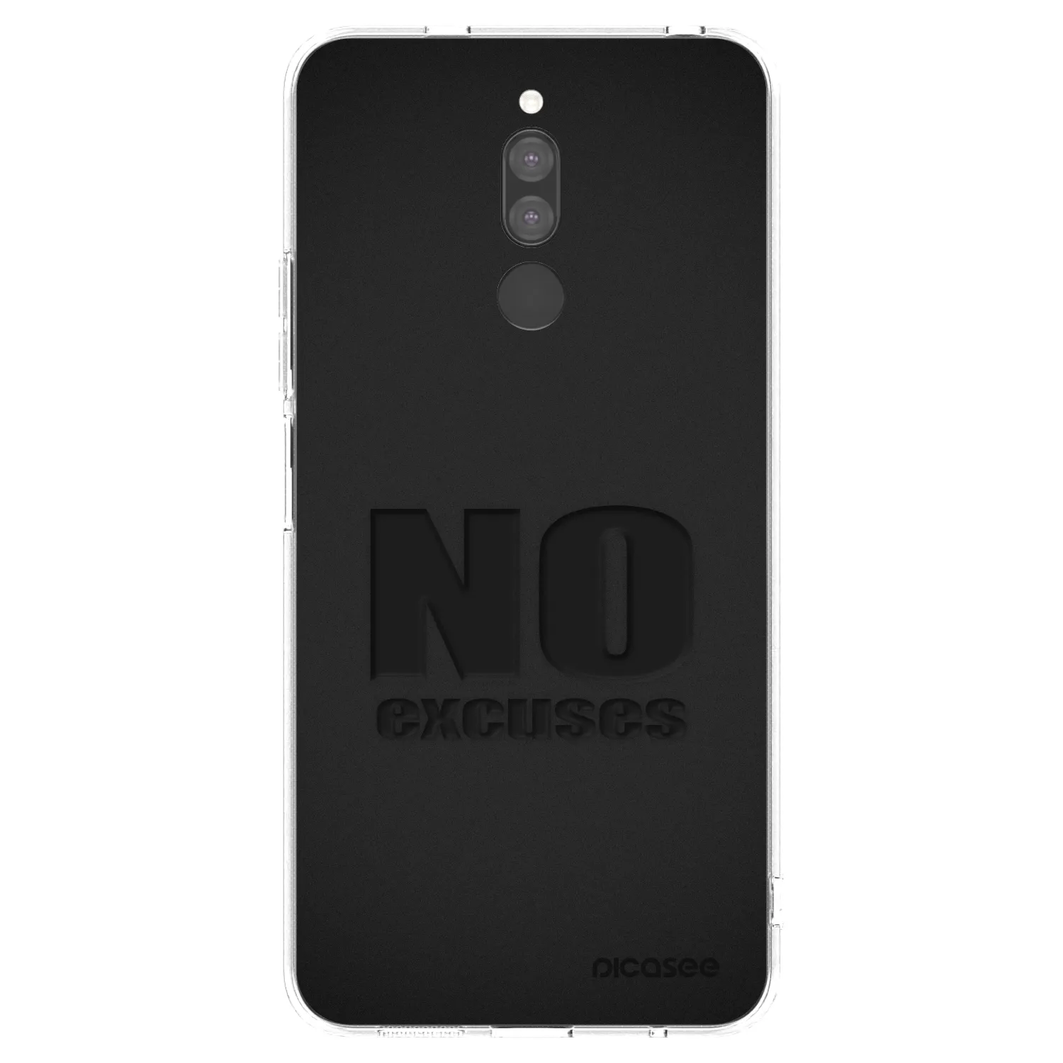 Picasee átlátszó szilikon tok az alábbi mobiltelefonokra Xiaomi Redmi 8 - No Excuses