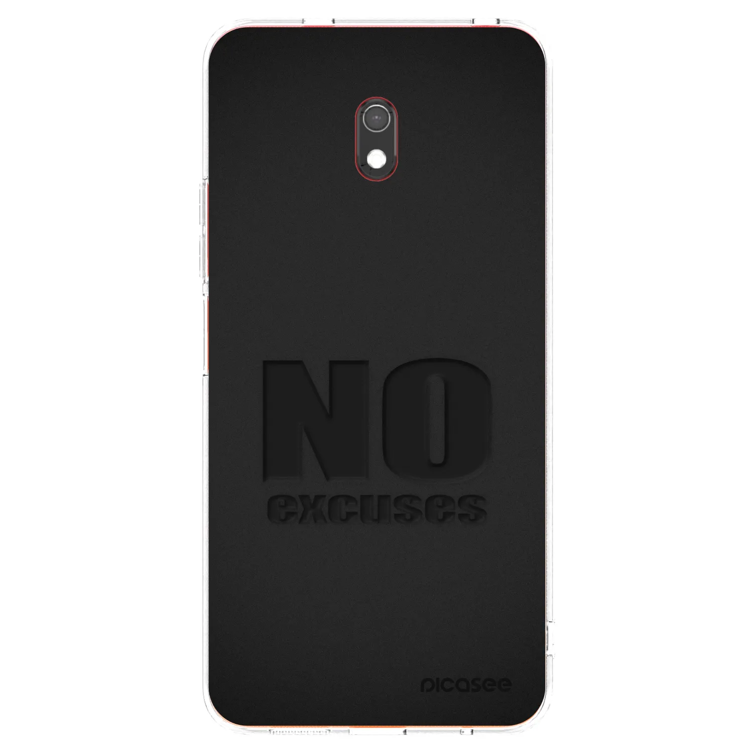 Picasee átlátszó szilikon tok az alábbi mobiltelefonokra Xiaomi Redmi 8A - No Excuses
