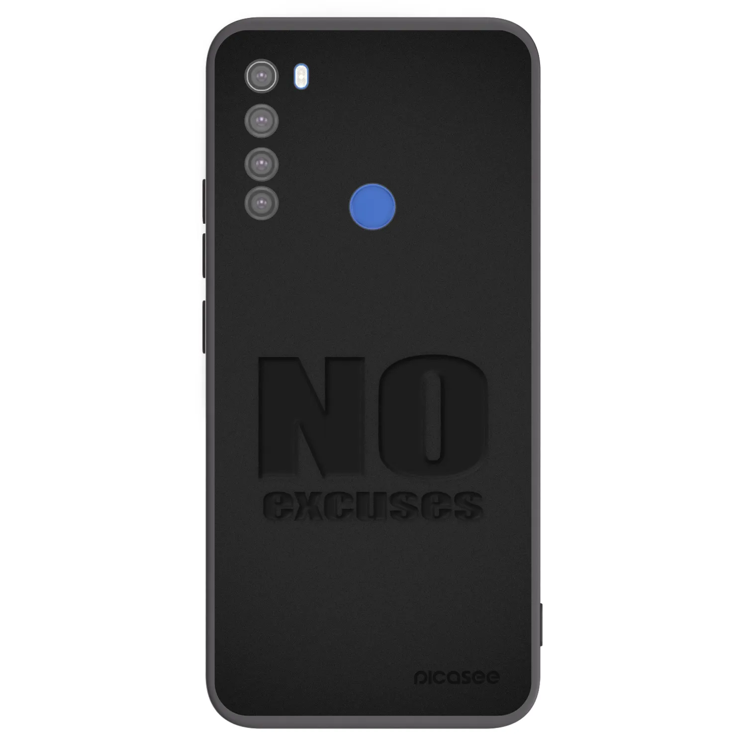 Picasee fekete szilikon tok az alábbi mobiltelefonokra Xiaomi Redmi Note 8T - No Excuses