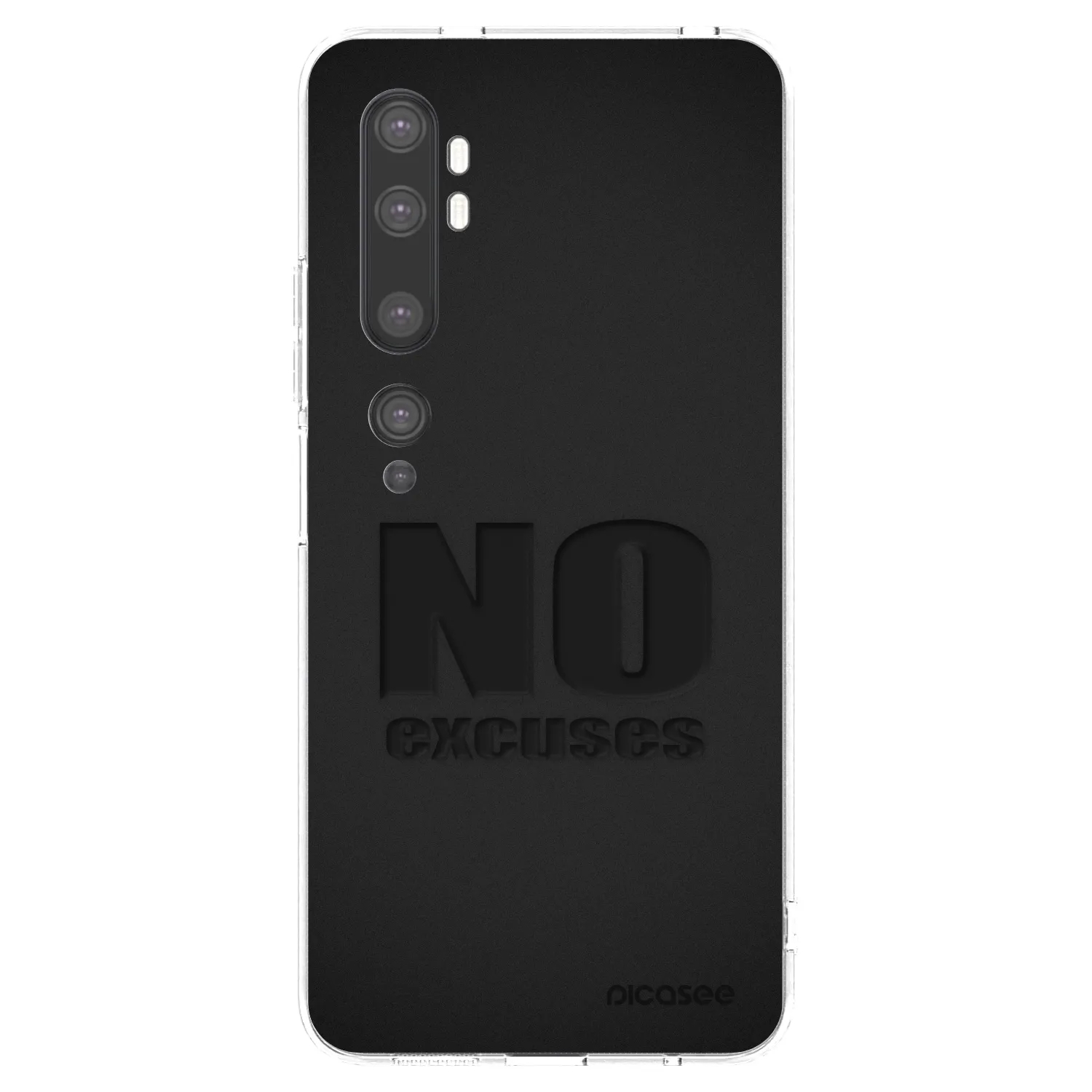 Picasee átlátszó szilikon tok az alábbi mobiltelefonokra Xiaomi Mi Note 10 (Pro) - No Excuses