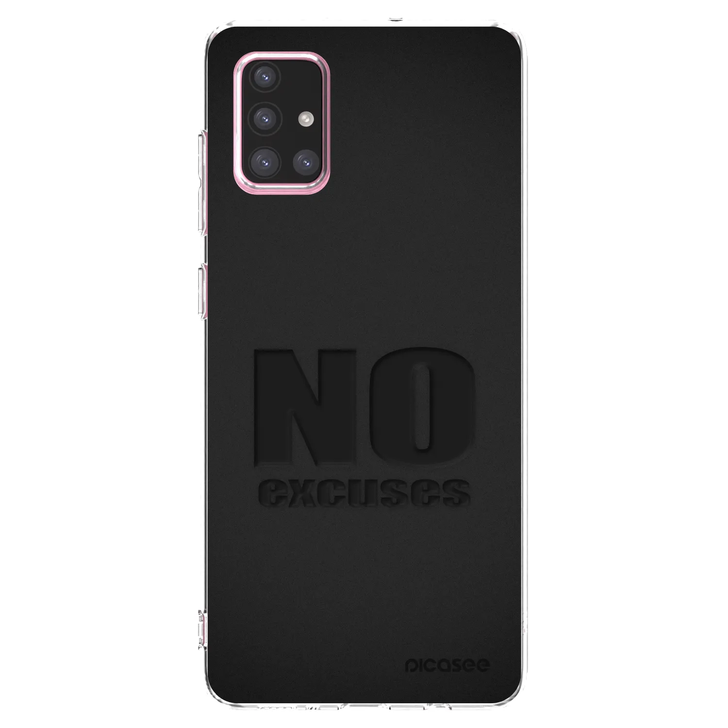 Picasee átlátszó szilikon tok az alábbi mobiltelefonokra Samsung Galaxy A71 A715F - No Excuses
