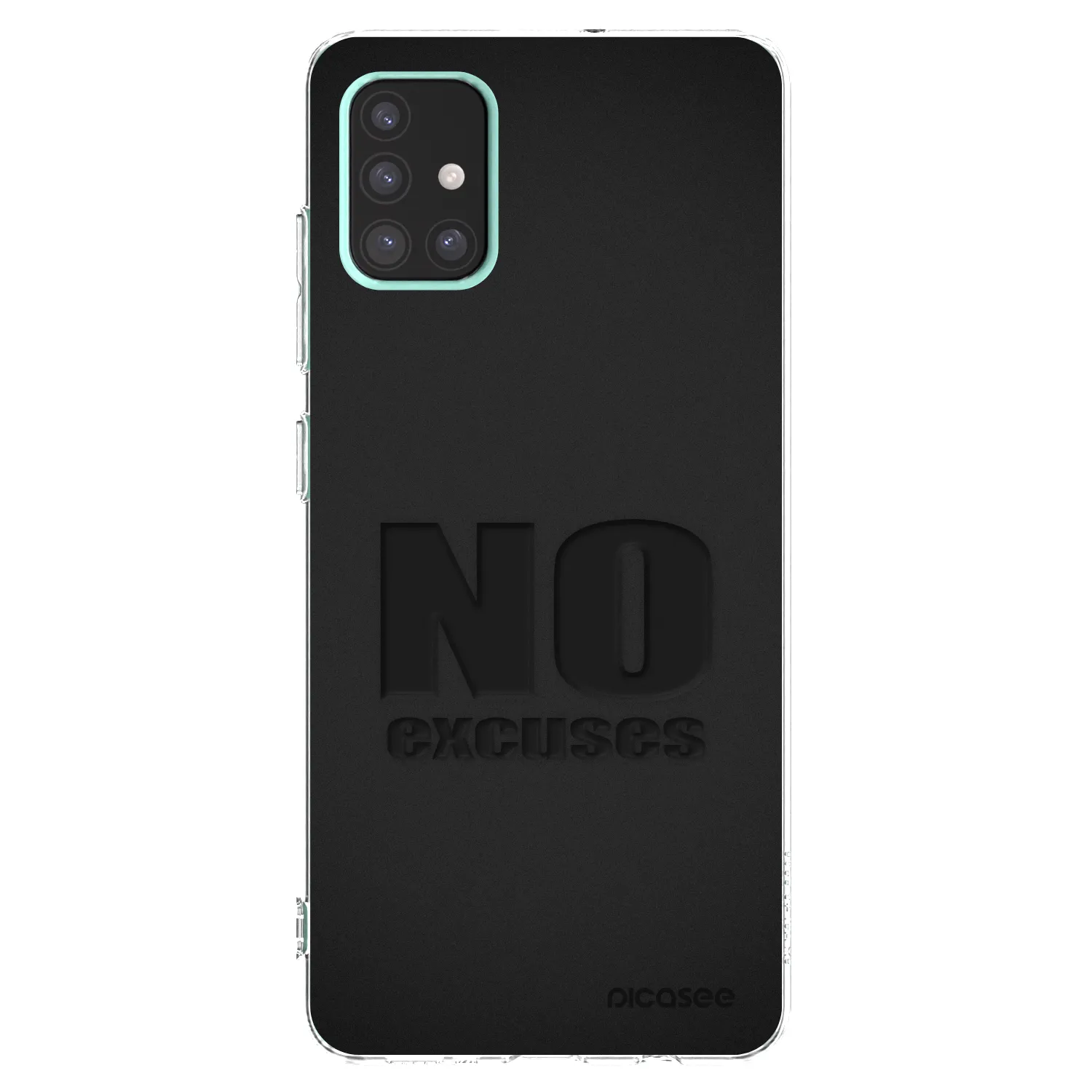 Picasee átlátszó szilikon tok az alábbi mobiltelefonokra Samsung Galaxy A51 A515F - No Excuses