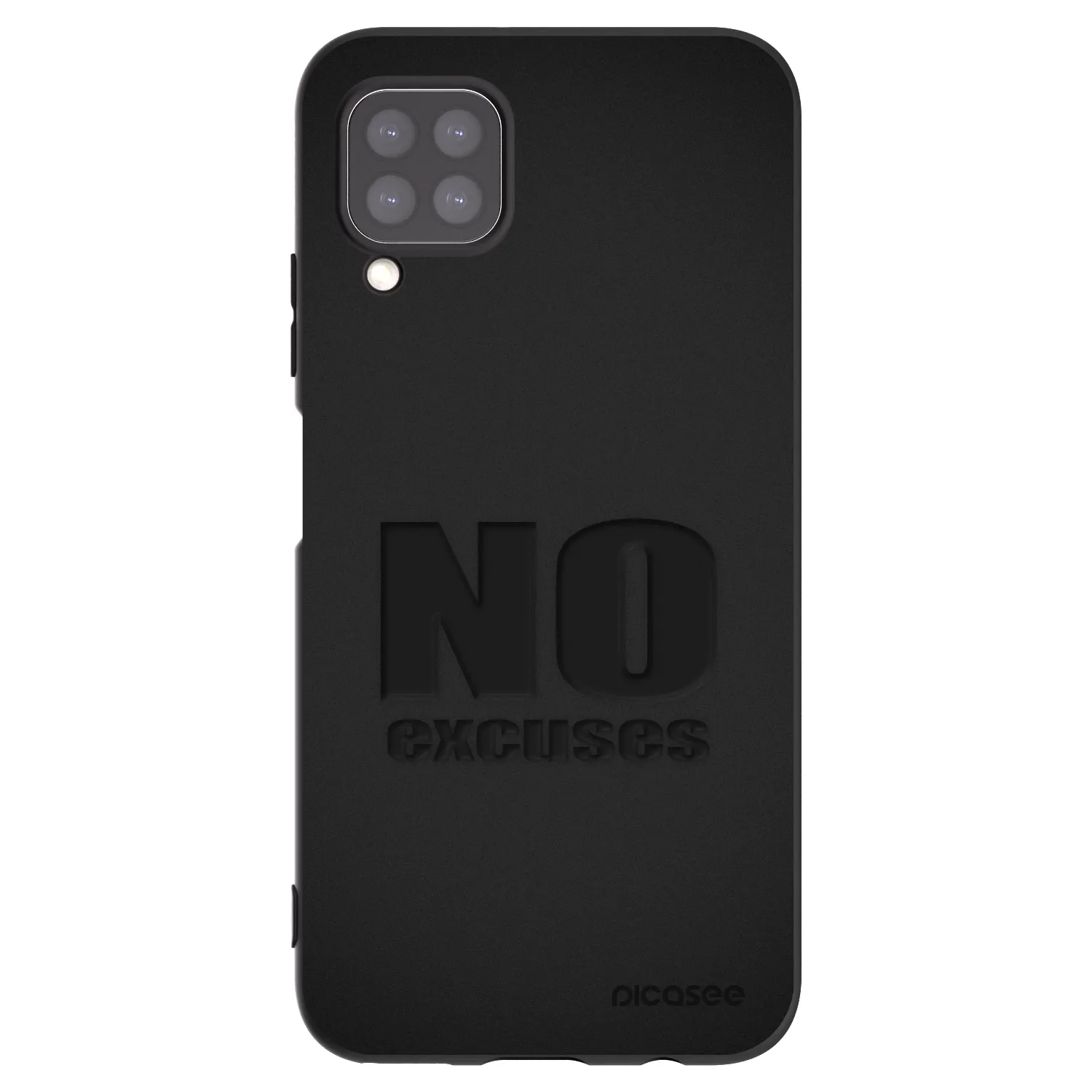 Picasee fekete szilikon tok az alábbi mobiltelefonokra Huawei P40 Lite - No Excuses