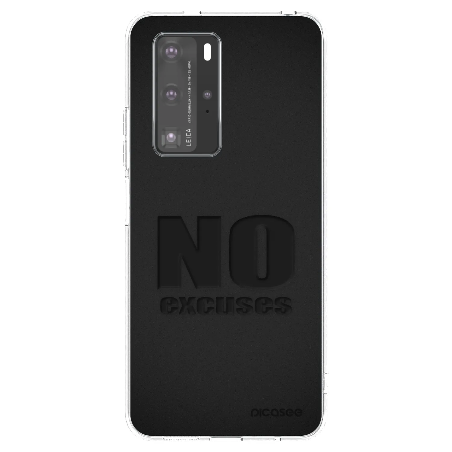 Picasee átlátszó szilikon tok az alábbi mobiltelefonokra Huawei P40 Pro - No Excuses