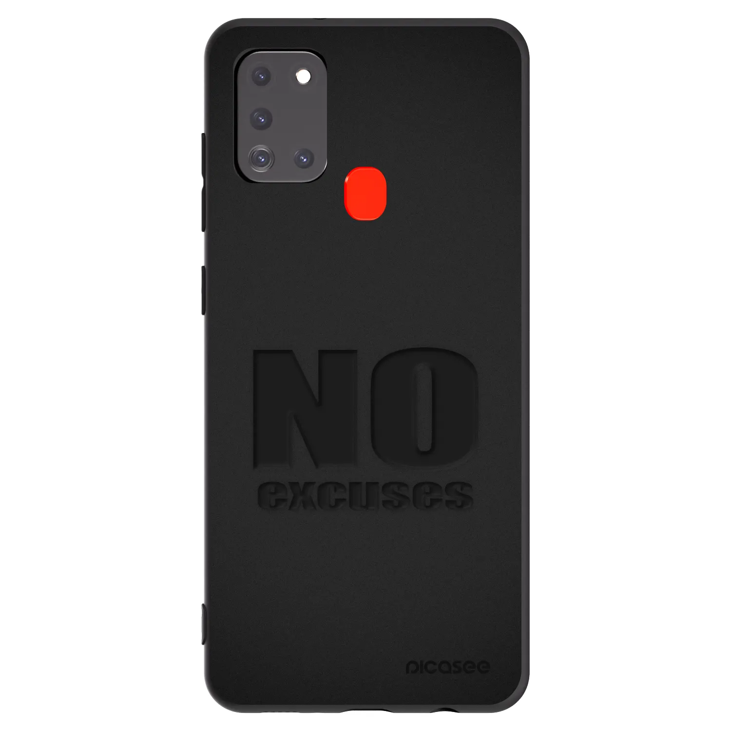 Picasee fekete szilikon tok az alábbi mobiltelefonokra Samsung Galaxy A21s - No Excuses