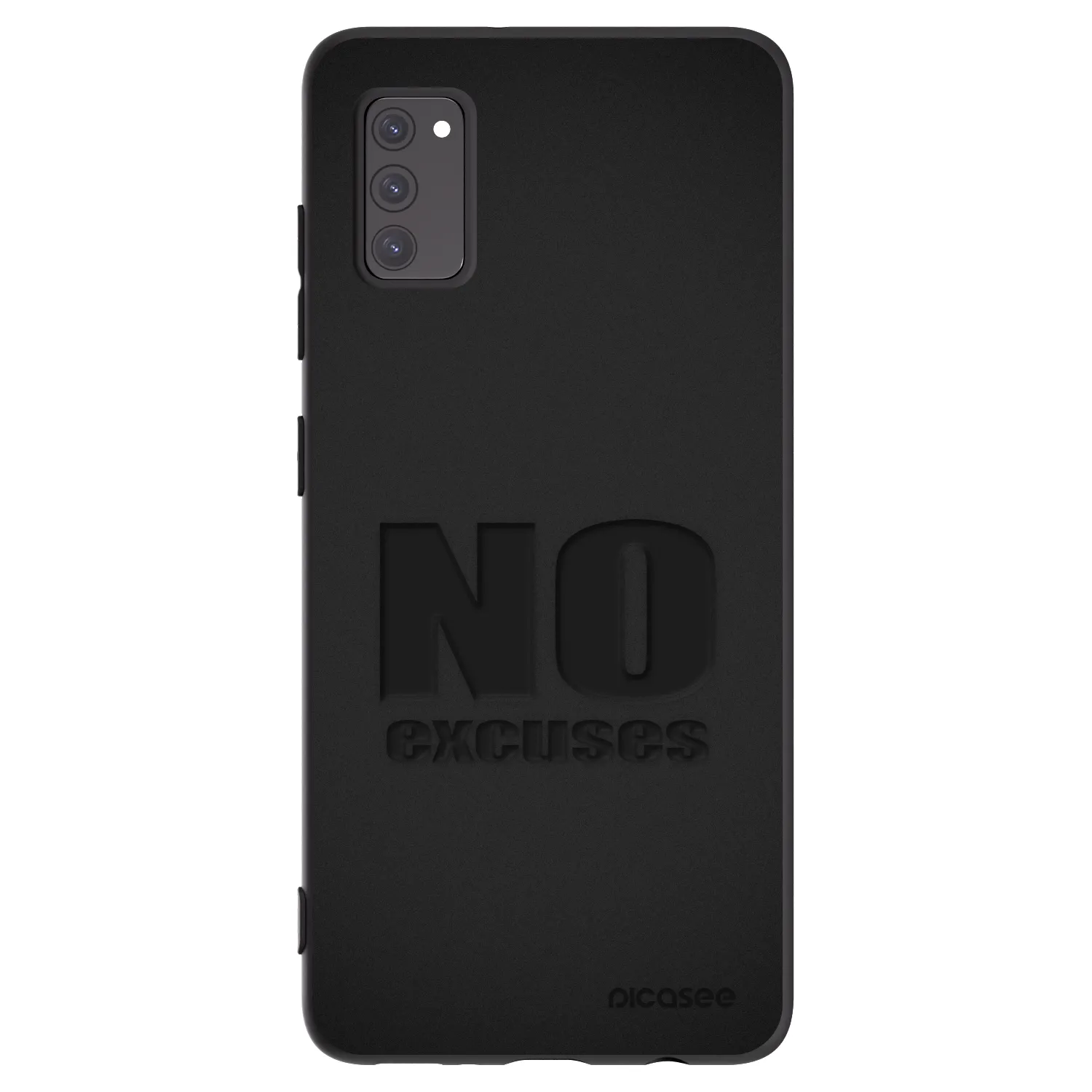 Picasee fekete szilikon tok az alábbi mobiltelefonokra Samsung Galaxy A41 A415F - No Excuses