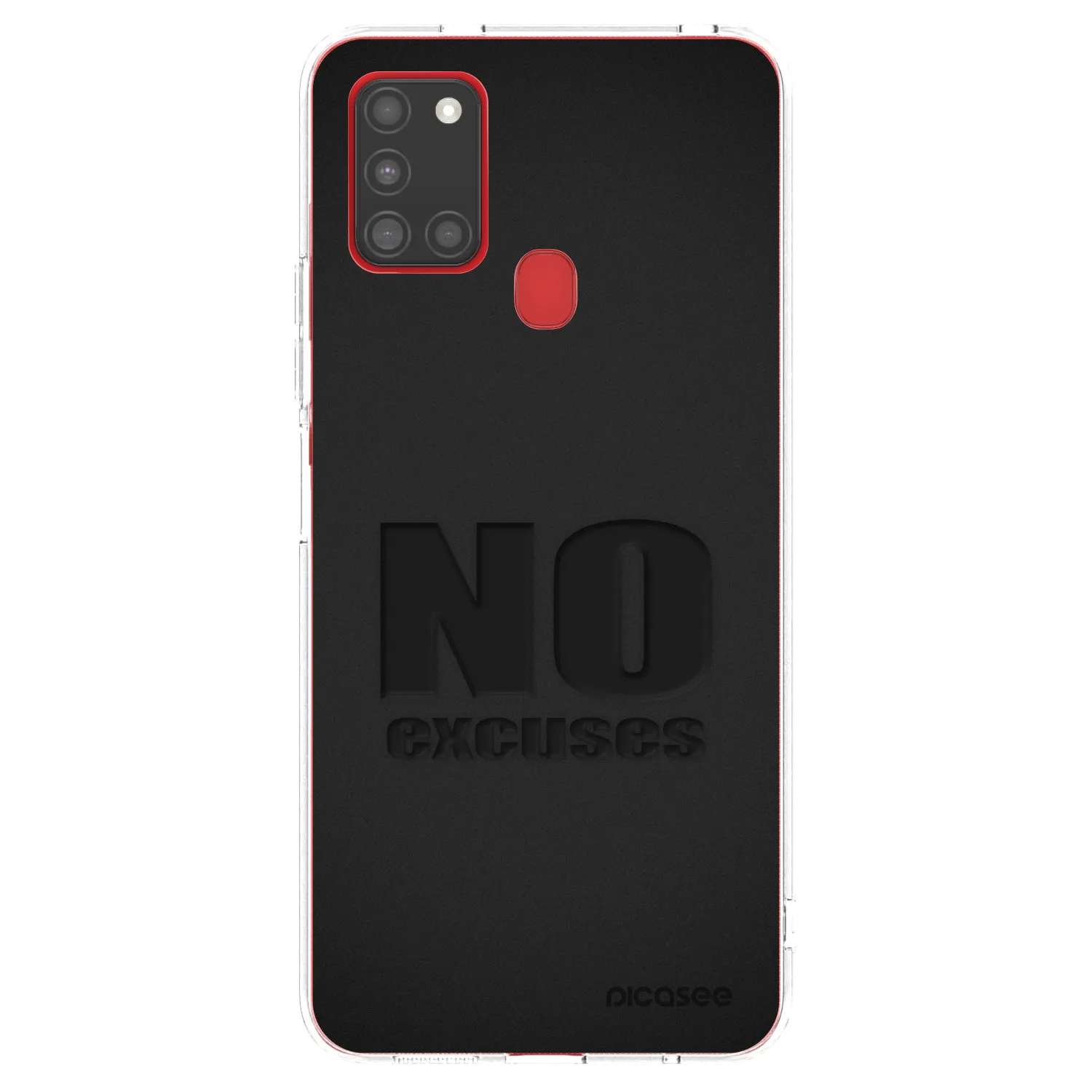 Picasee átlátszó szilikon tok az alábbi mobiltelefonokra Samsung Galaxy A21s - No Excuses