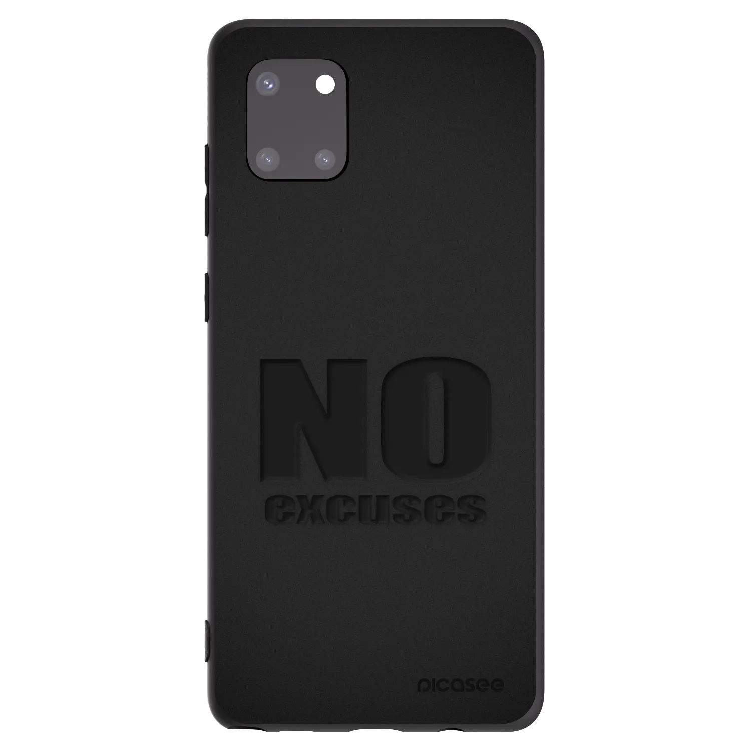 Picasee fekete szilikon tok az alábbi mobiltelefonokra Samsung Galaxy Note 10 Lite N770F - No Excuses