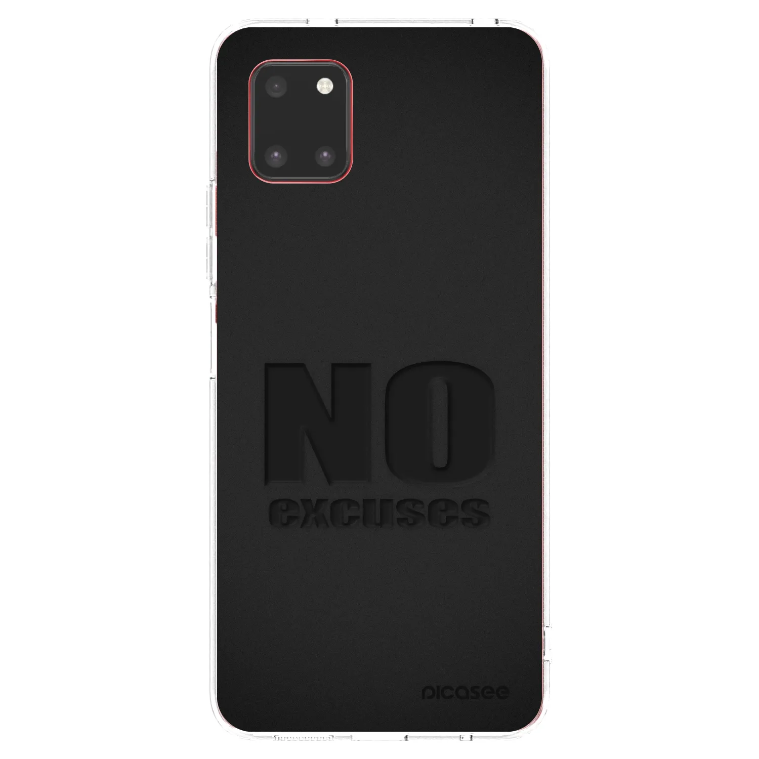 Picasee átlátszó szilikon tok az alábbi mobiltelefonokra Samsung Galaxy Note 10 Lite N770F - No Excuses