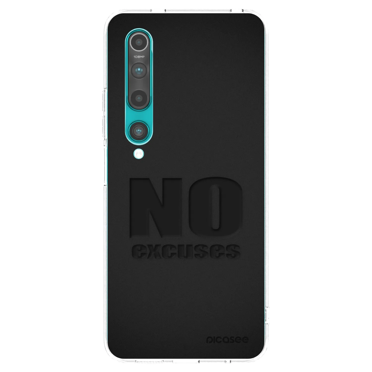 Picasee átlátszó szilikon tok az alábbi mobiltelefonokra Xiaomi Mi 10 - No Excuses