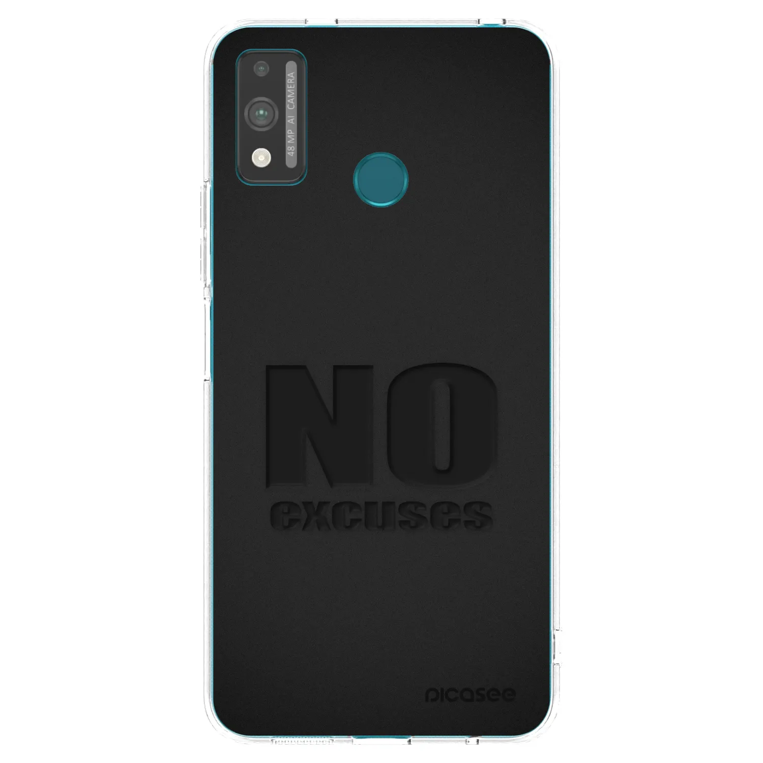 Picasee átlátszó szilikon tok az alábbi mobiltelefonokra Honor 9X Lite - No Excuses