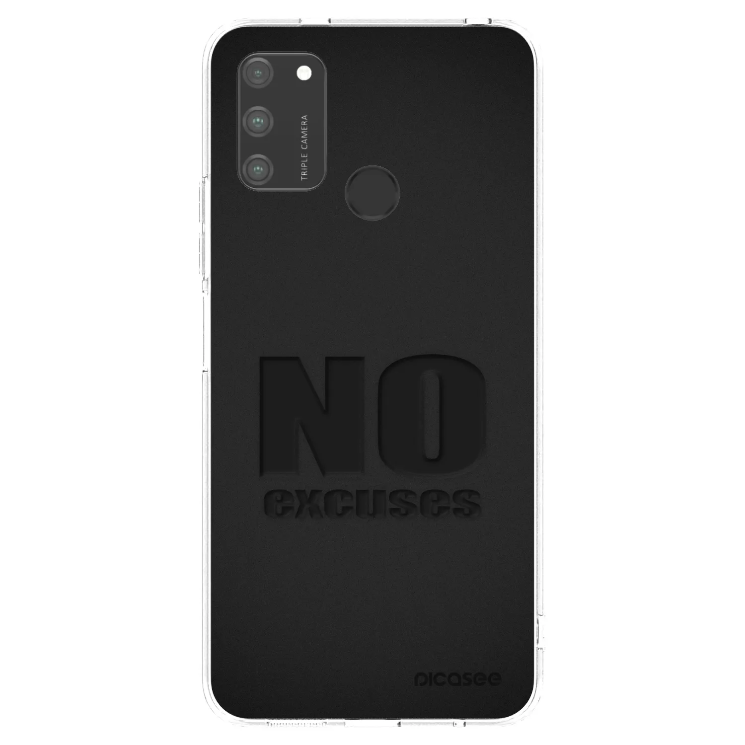 Picasee átlátszó szilikon tok az alábbi mobiltelefonokra Honor 9A - No Excuses