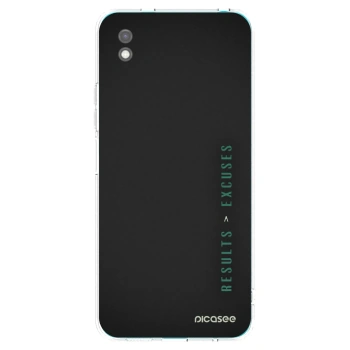 Picasee fekete szilikon tok az alábbi mobiltelefonokra Xiaomi Redmi 9A - Results x Excuses