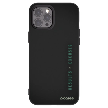 Picasee fekete szilikon tok az alábbi mobiltelefonokra Apple iPhone 12 Pro Max - Results x Excuses
